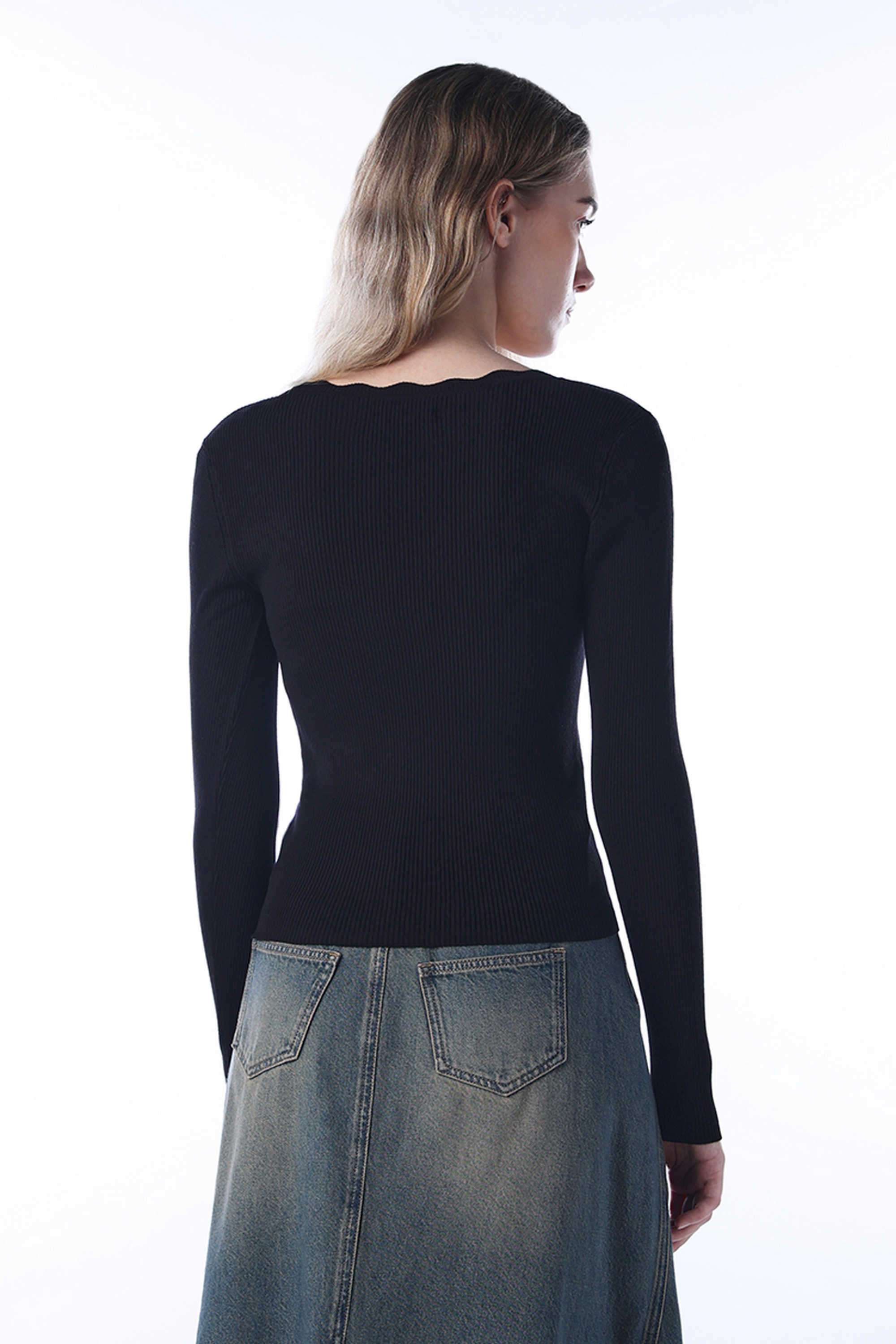 Solid-Scoop-Neck-Viscose-Women-s-Casual-Wear-Pullover