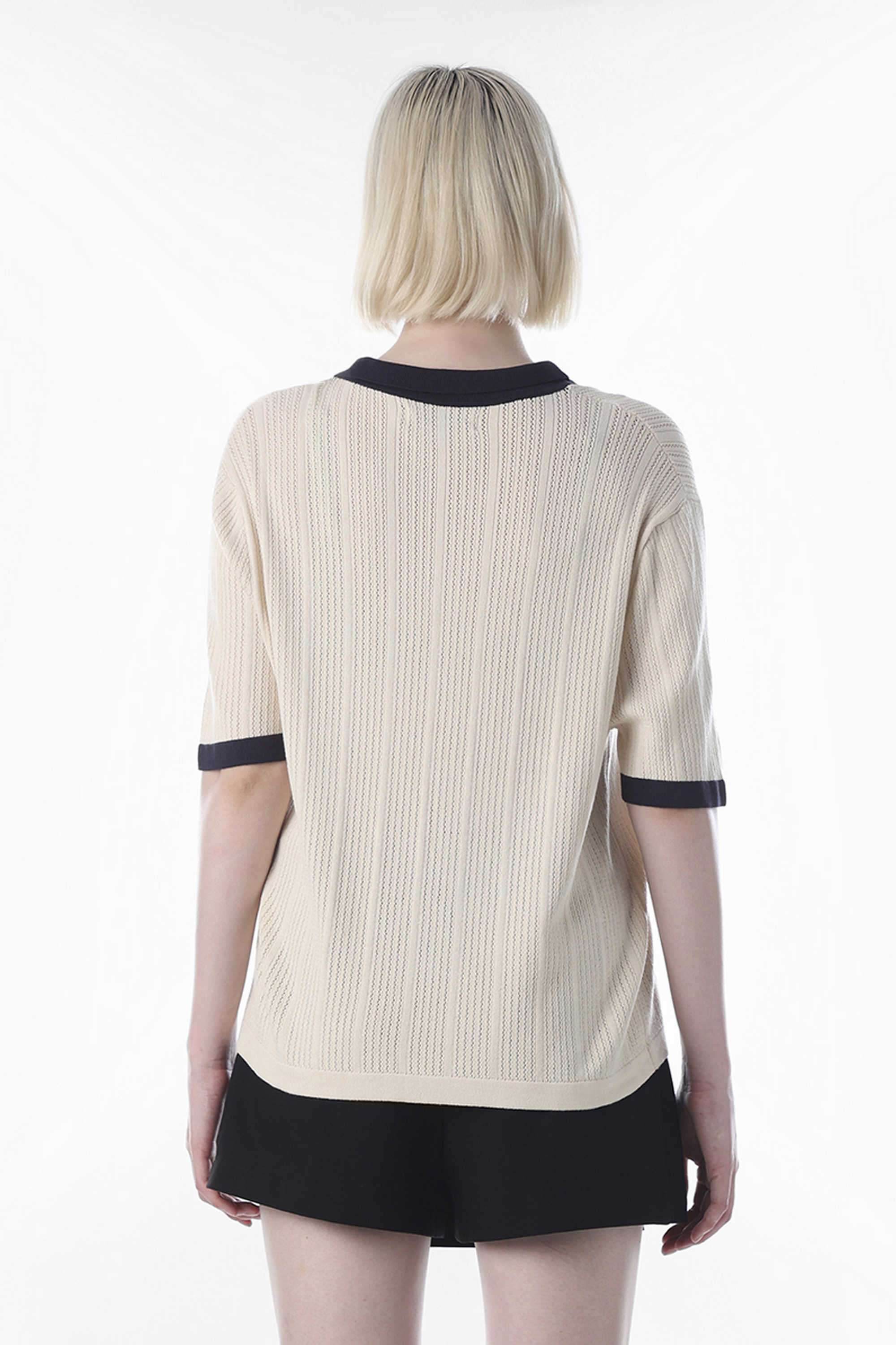 Textured-Collared-Viscose-Women-s-Casual-Wear-Pullover