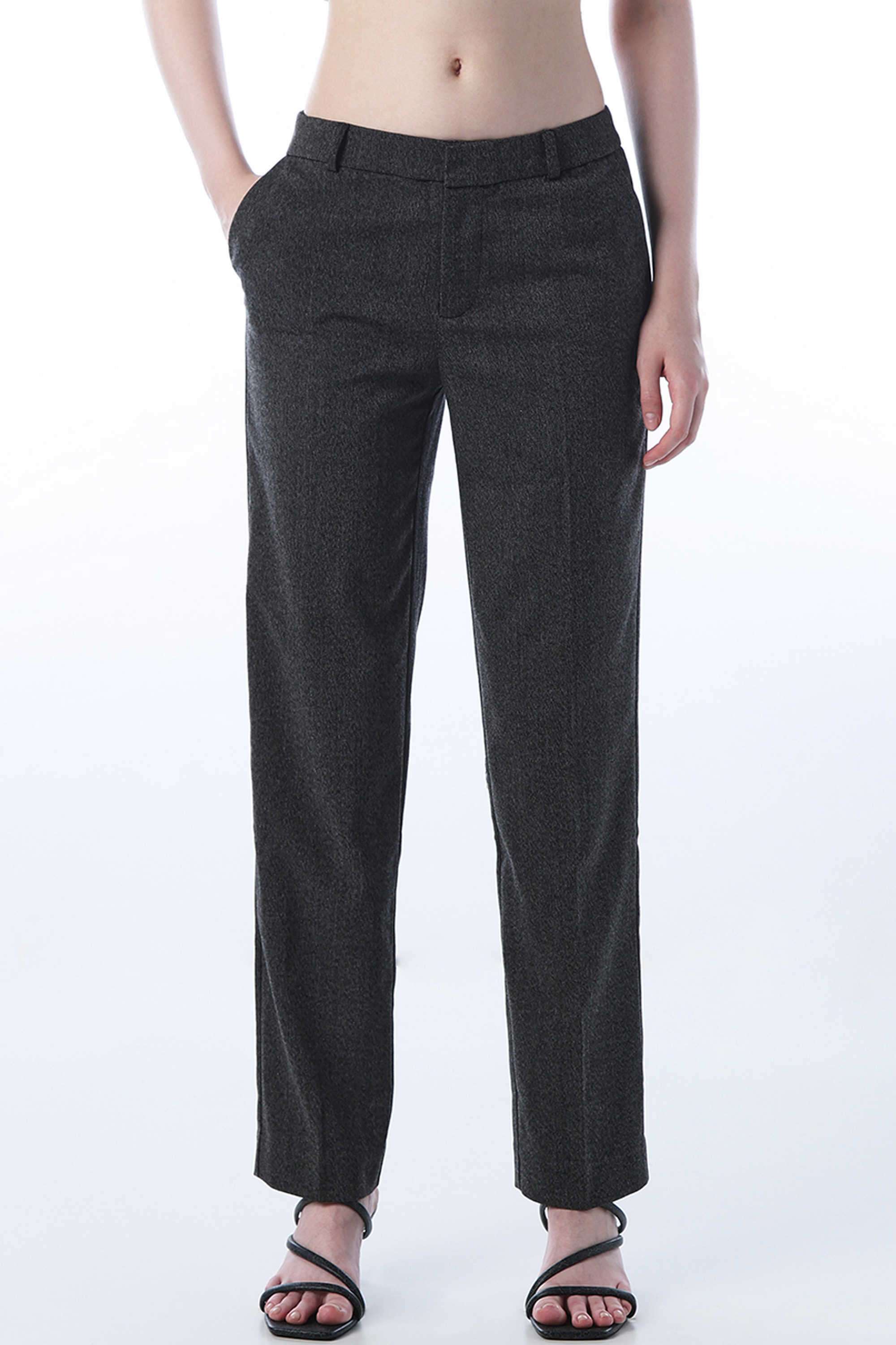 Solid-Slim-Fit-Polyester-Women-s-Formal-Wear-Pants