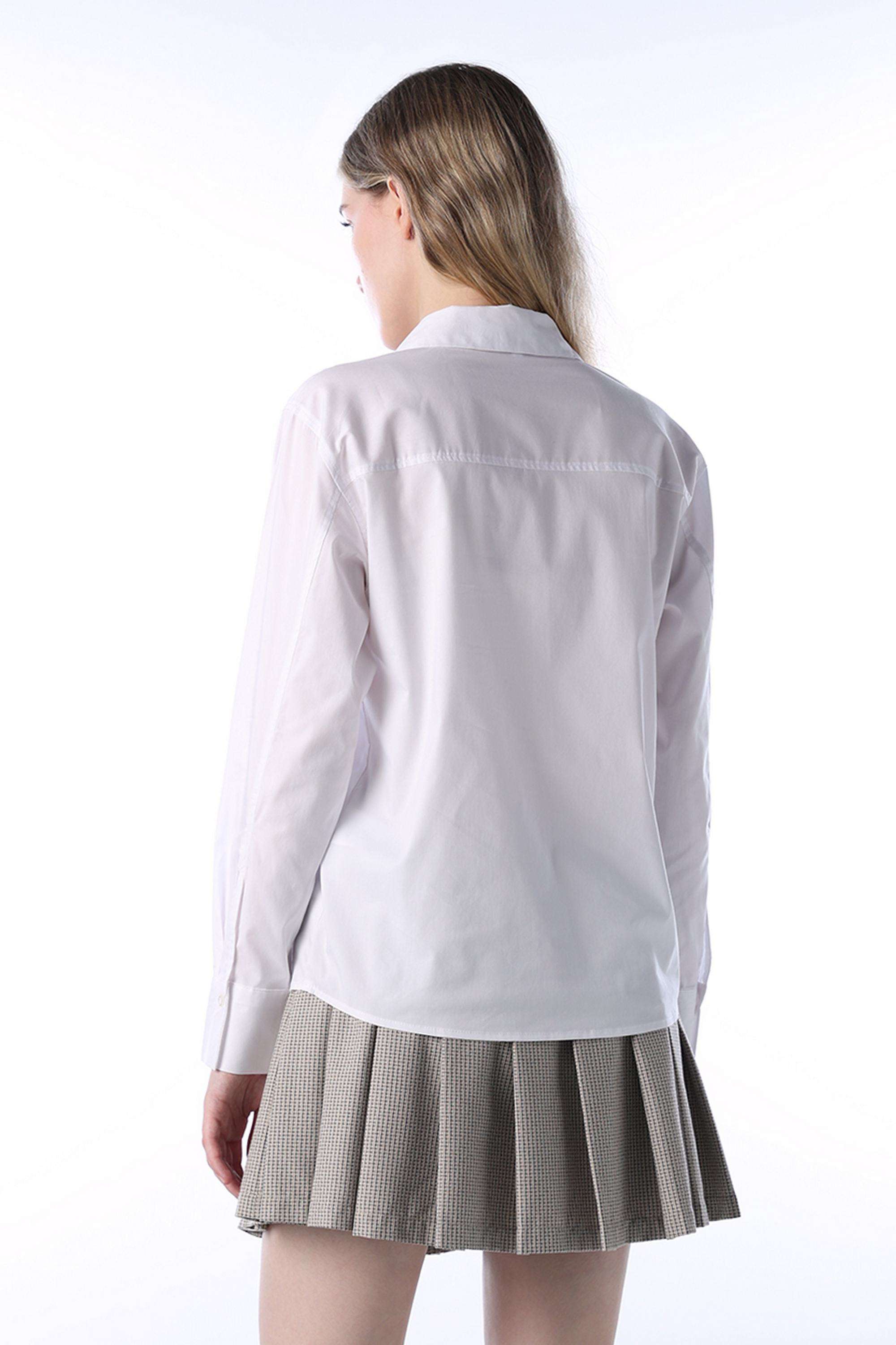 Solid-Cotton-Collared-Women-s-Shirt