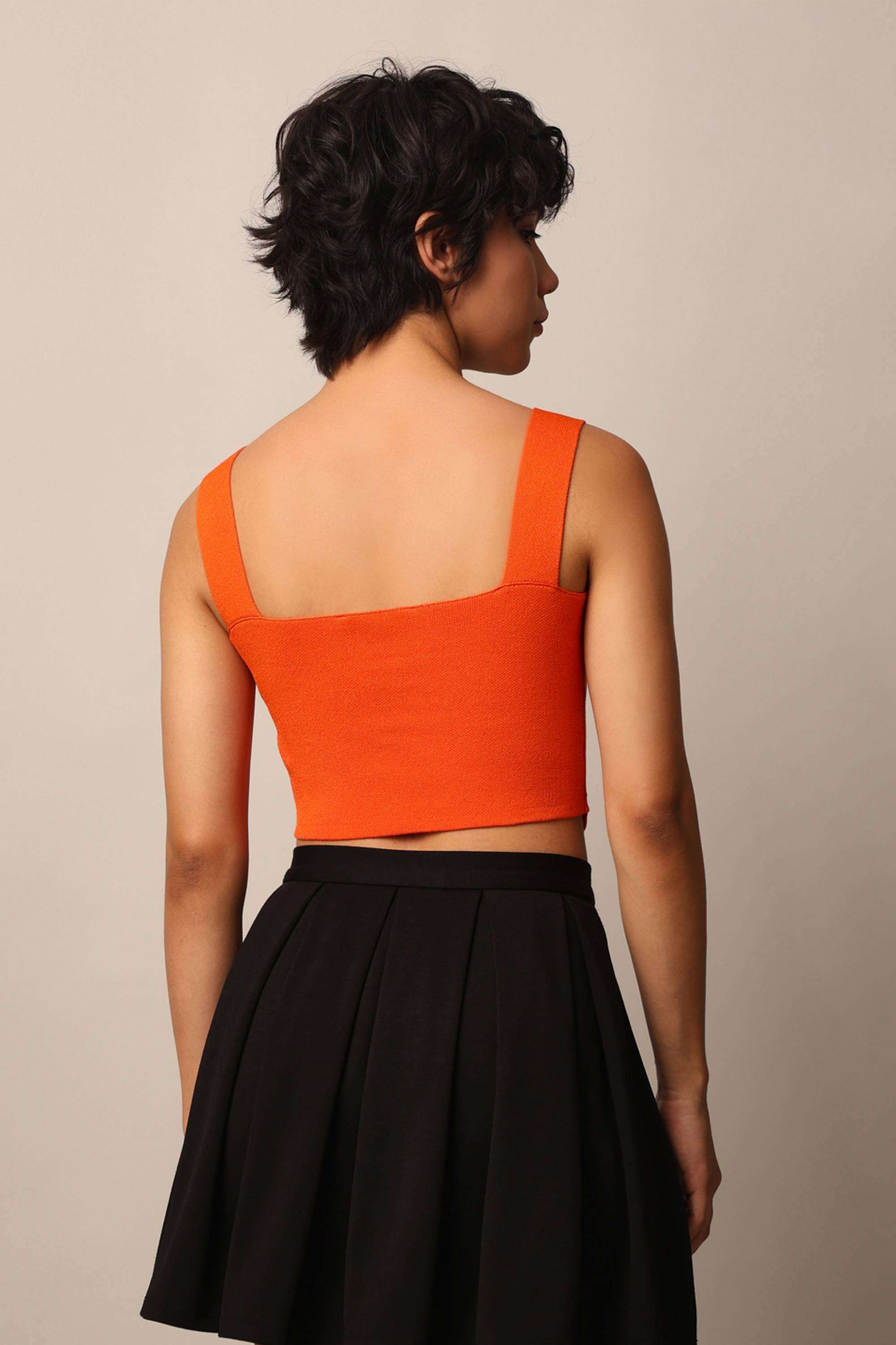 Solid-Viscose-Square-Neck-Women-s-Tank-Top