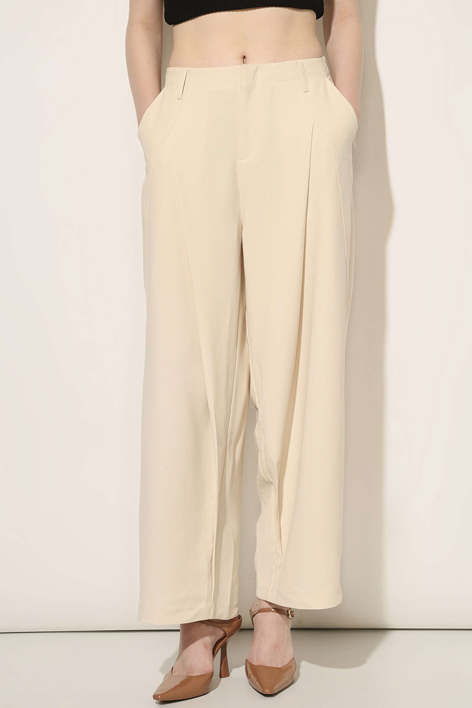 Solid-Regular-Fit-Polyester-Women-Casual-Wear-Pants