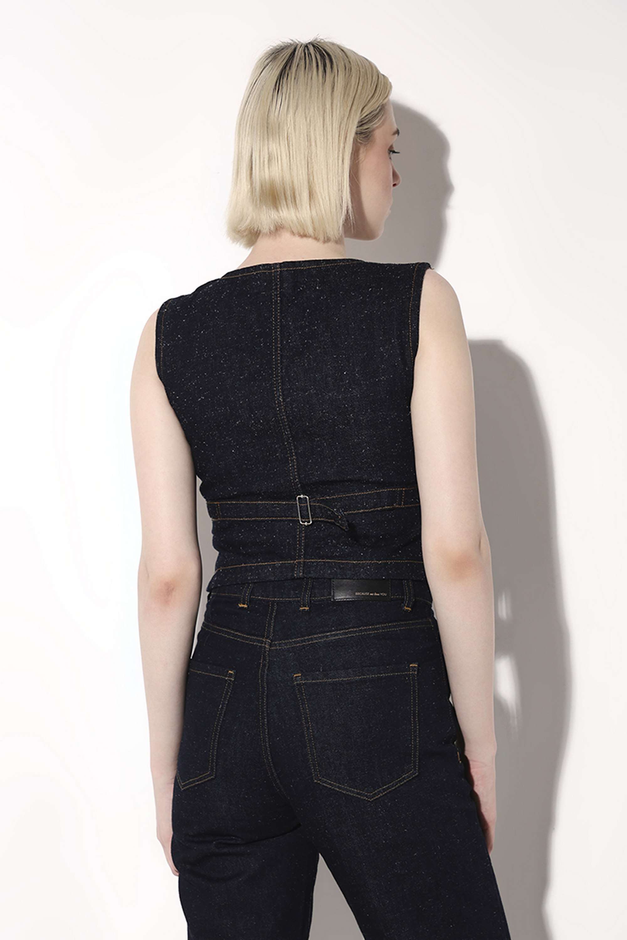 Solid-Cotton-V-Neck-Women-s-Top