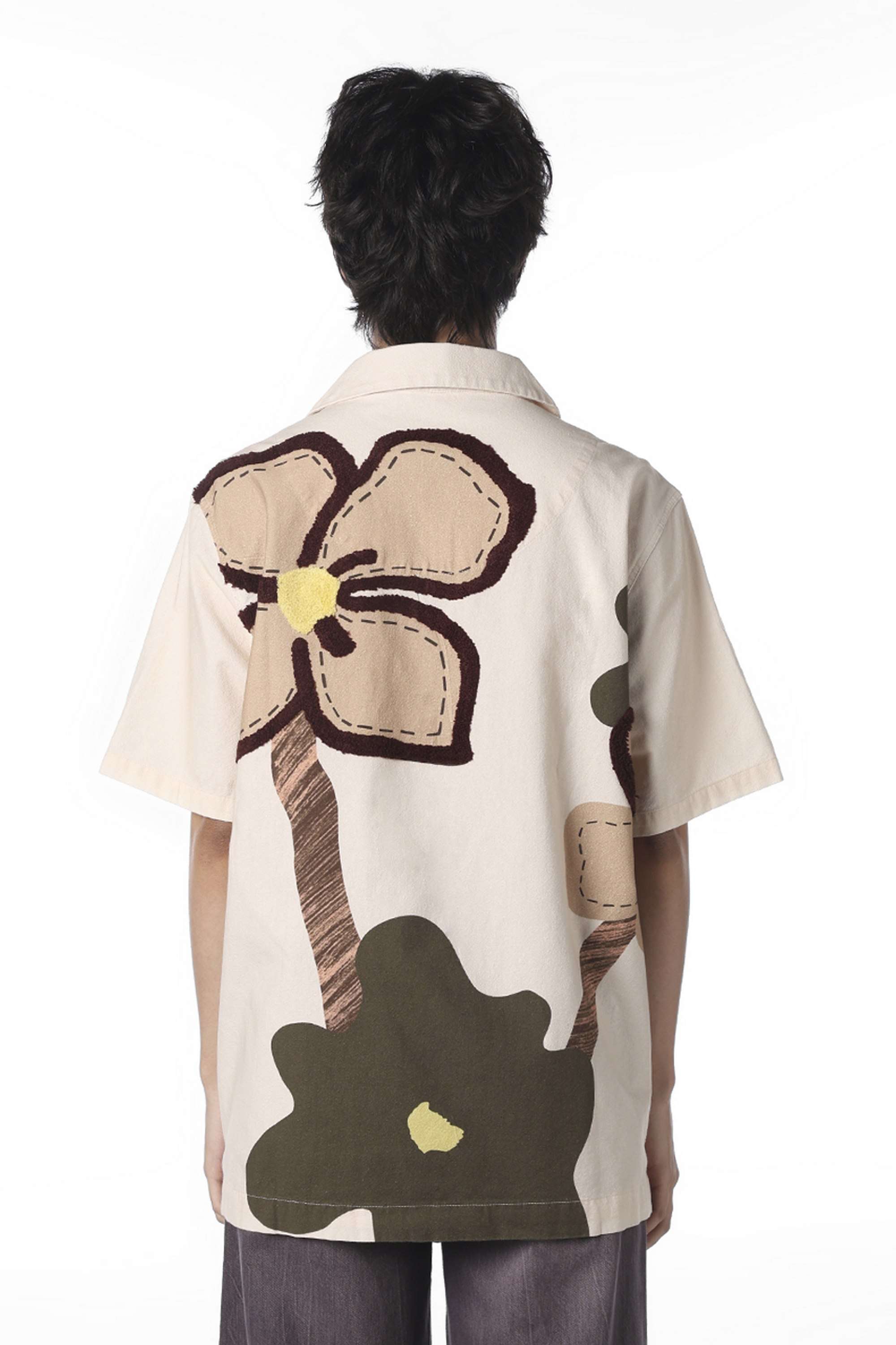 Abstract-Cotton-Collared-Women-s-Shirt