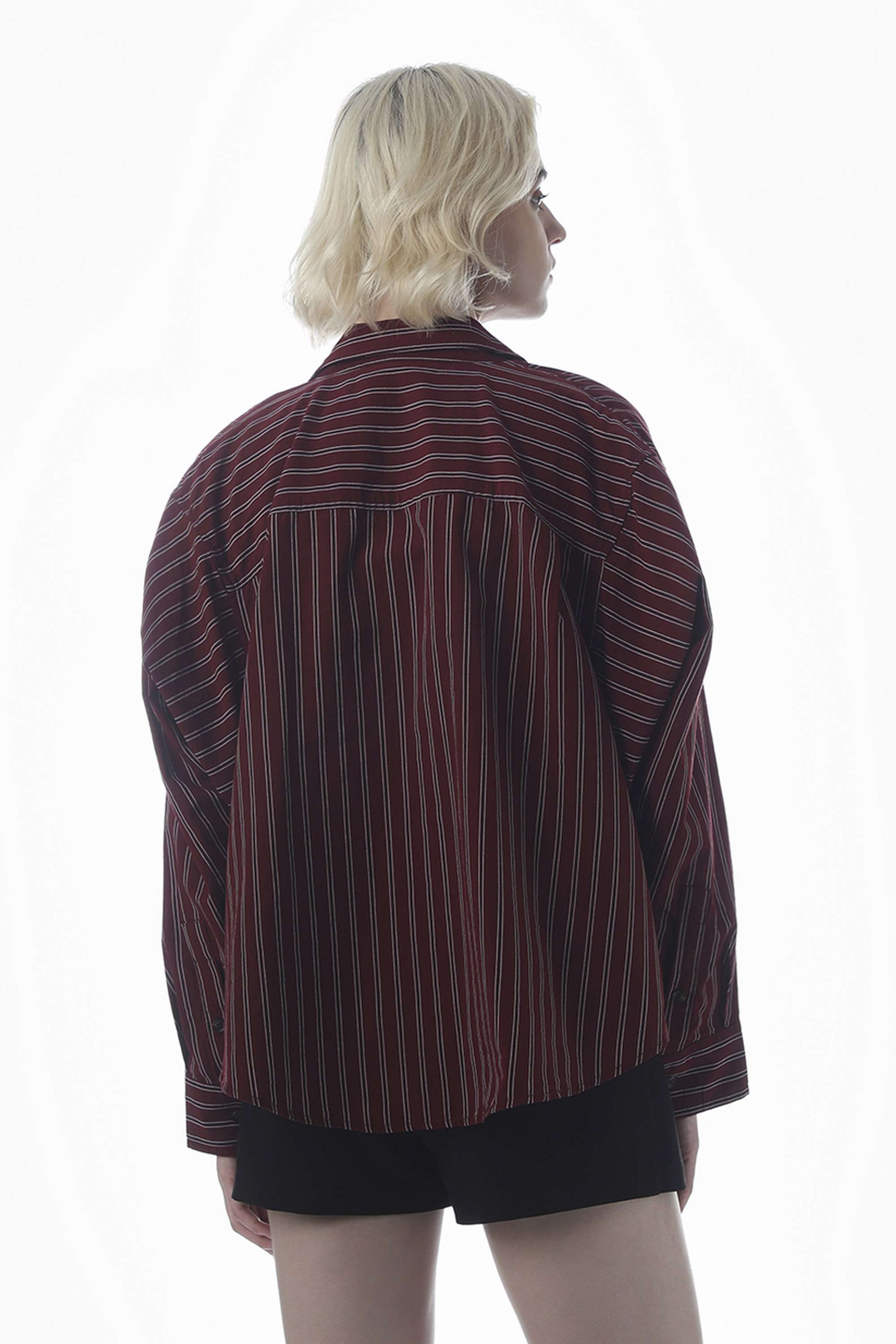 Stripes-Collared-Cotton-Women-Casual-Wear-Shirt