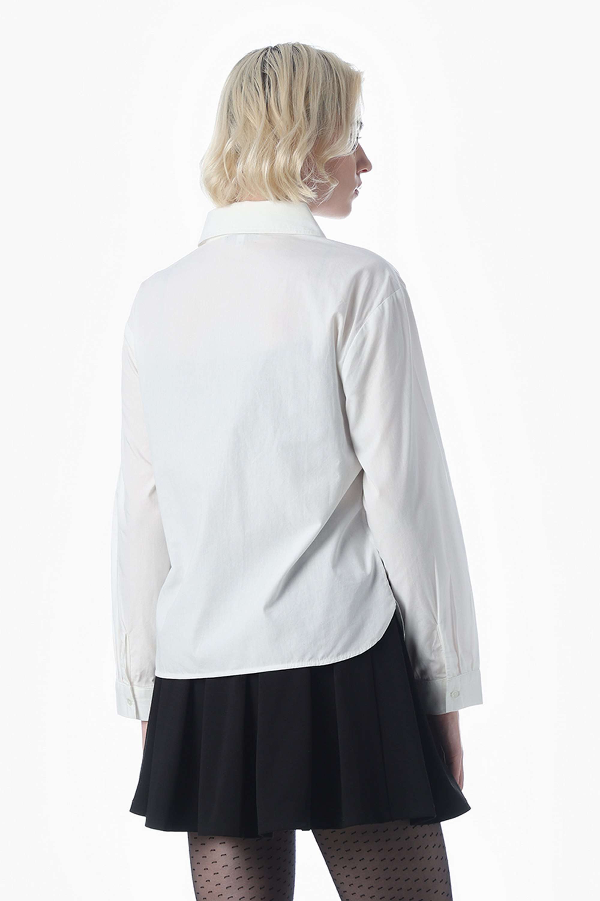 Embroidered-Collared-Cotton-Women-Casual-Wear-Shirt