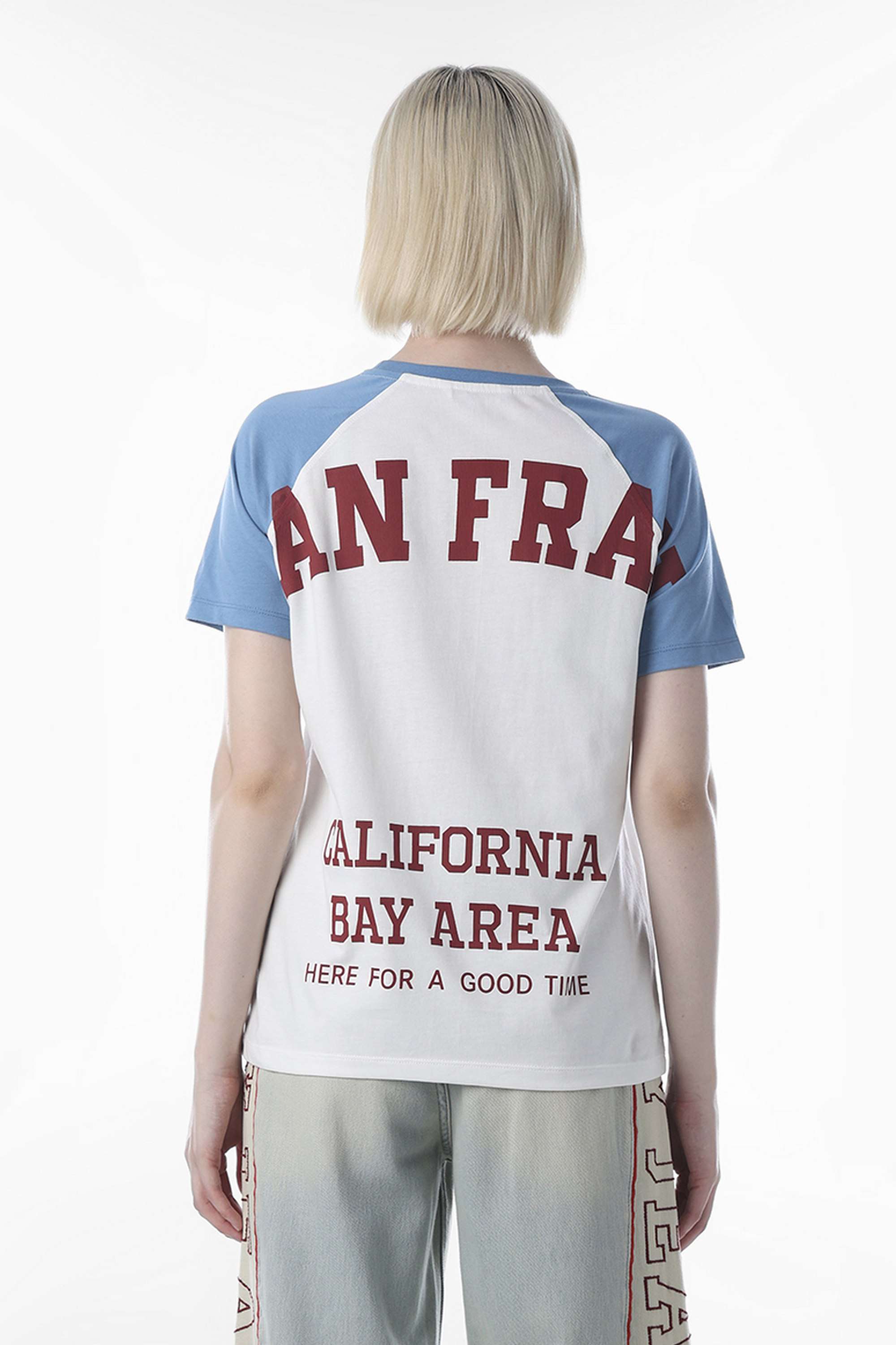 Color-Block-Round-Neck-Cotton-Women-Casual-Wear-T-Shirt