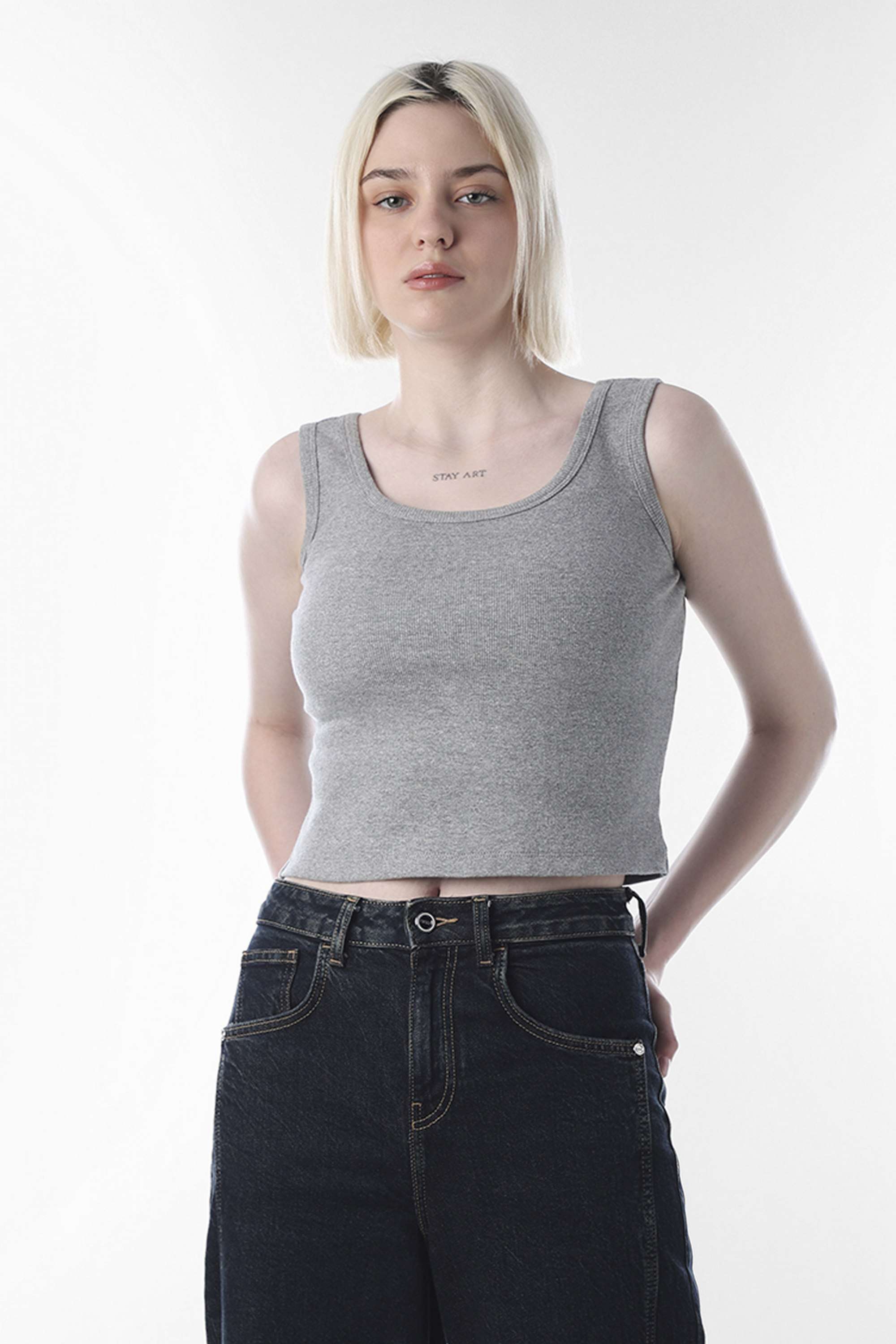 Solid-Scoop-Neck-Cotton-Women-Casual-Wear-Tank-Top