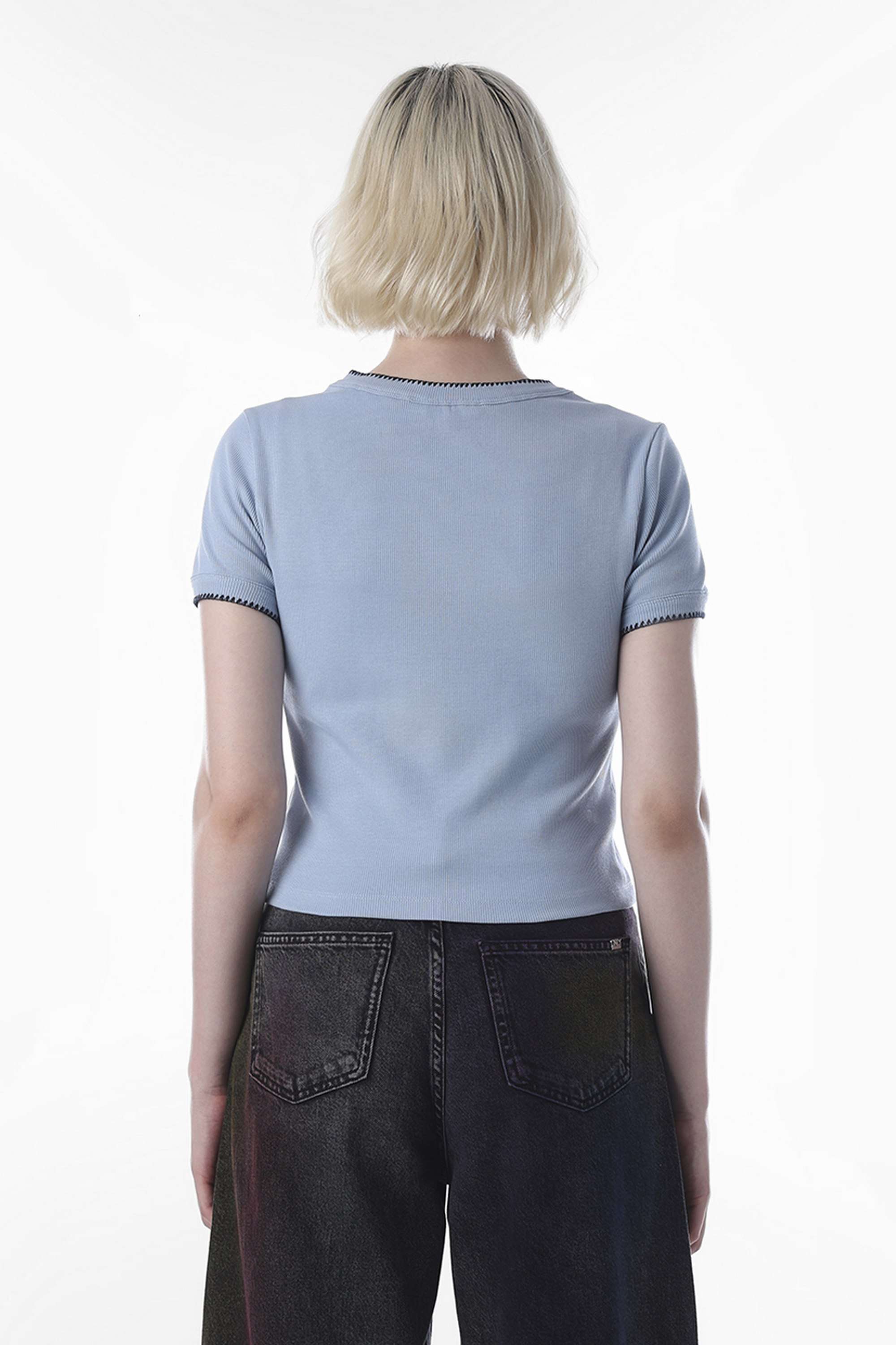 Solid-Round-Neck-Cotton-Women-Casual-Wear-T-Shirt