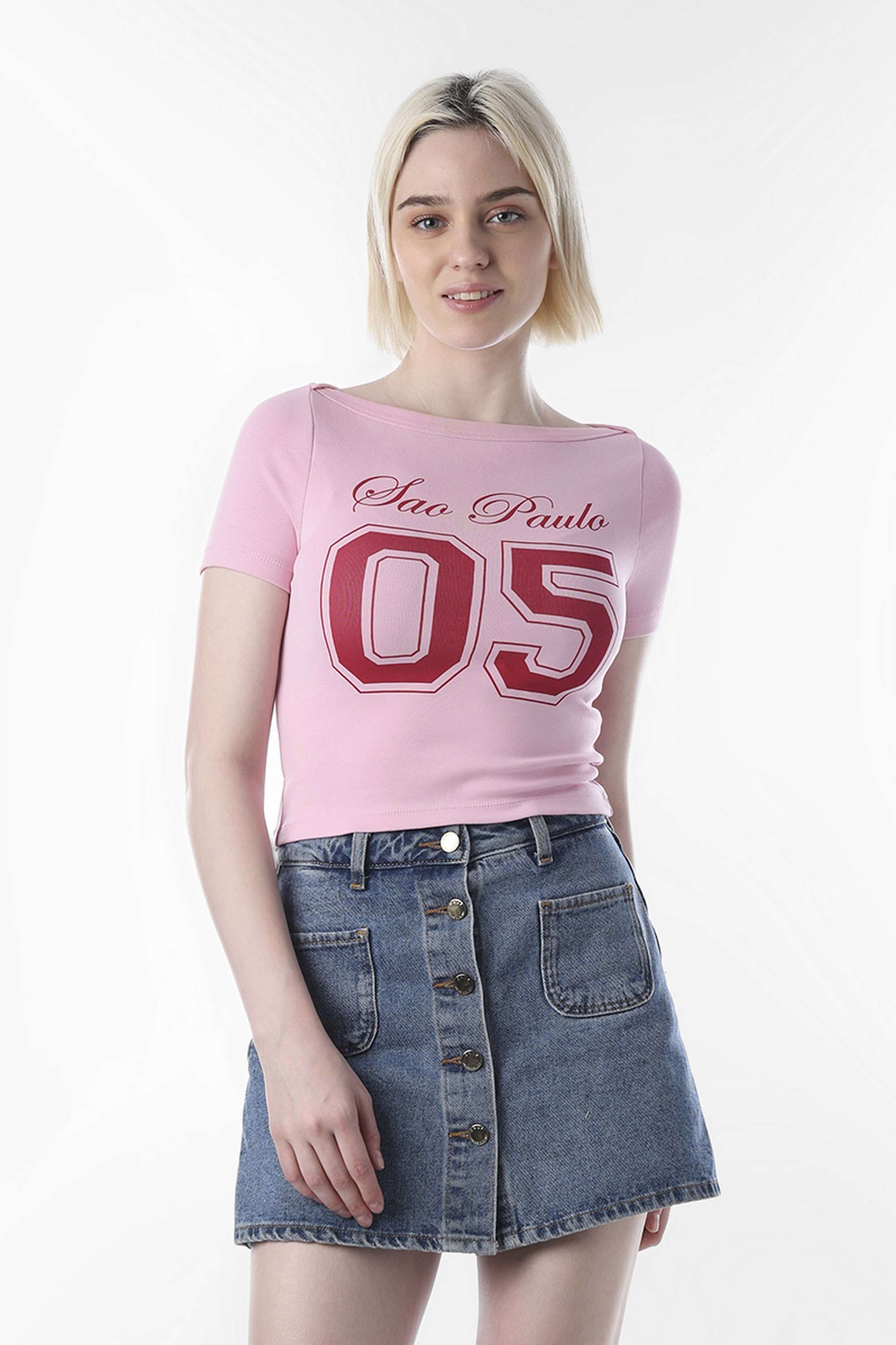 Typographic-Round-Neck-Cotton-Women-Casual-Wear-T-Shirt