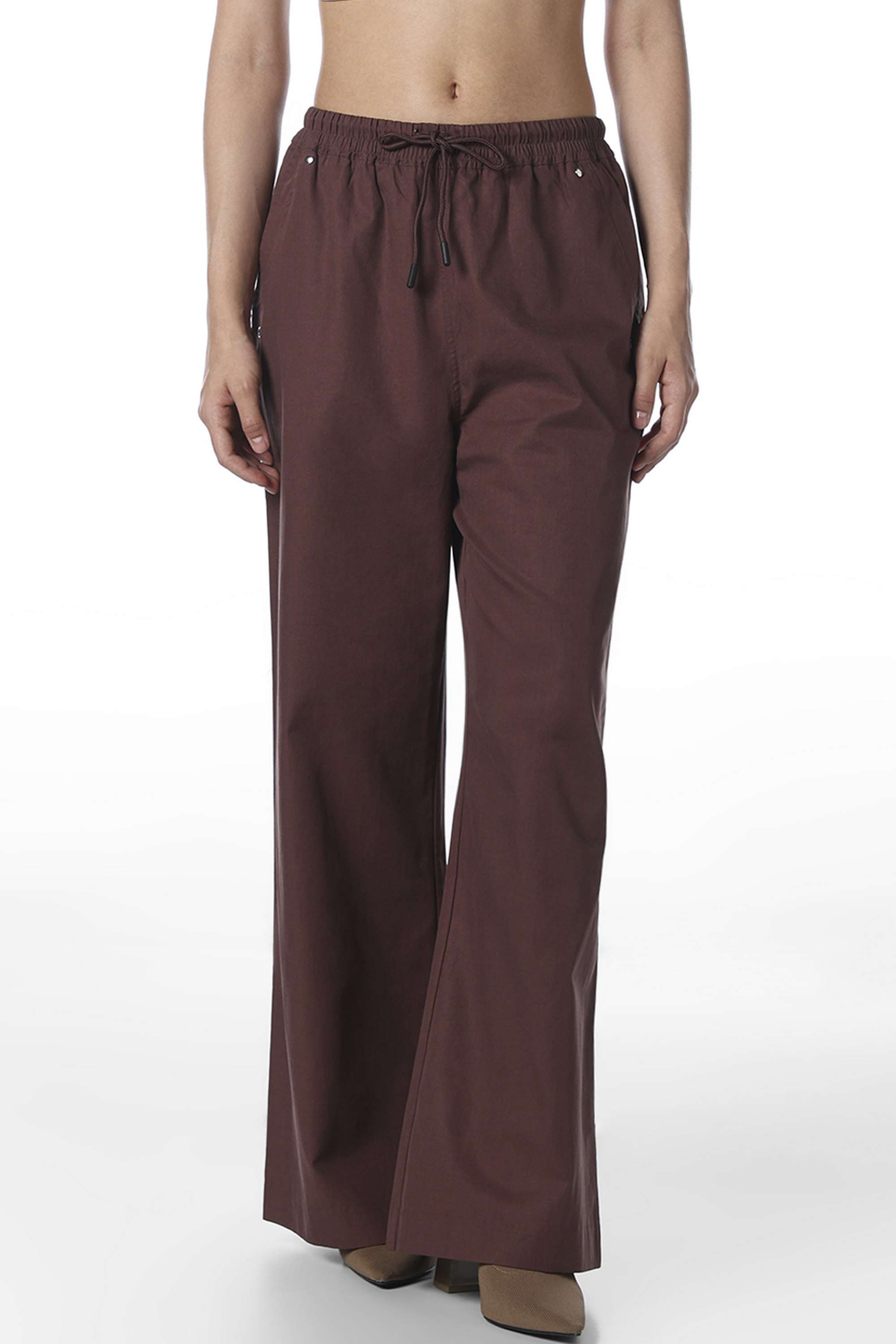 Solid-Regular-Fit-Cotton-Women-Casual-Wear-Pants