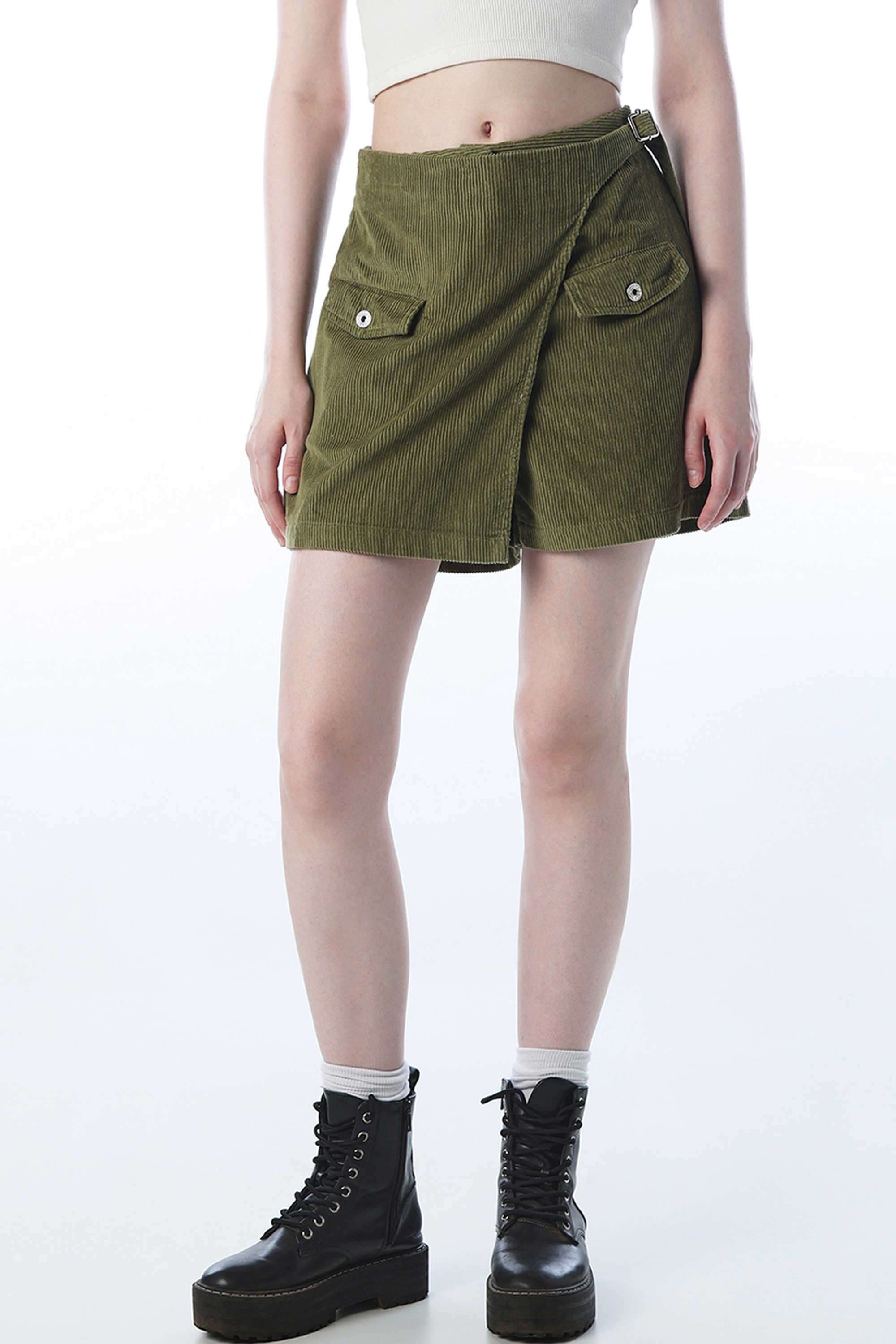 Solid-Regular-Fit-Cotton-Women-s-Casual-Wear-Skirts