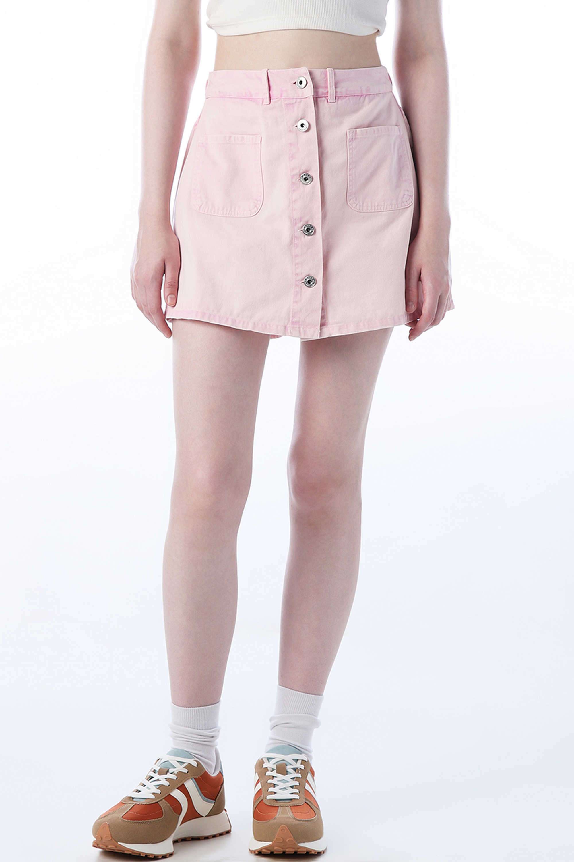 Solid-Regular-Fit-Cotton-Women-s-Casual-Wear-Skirts