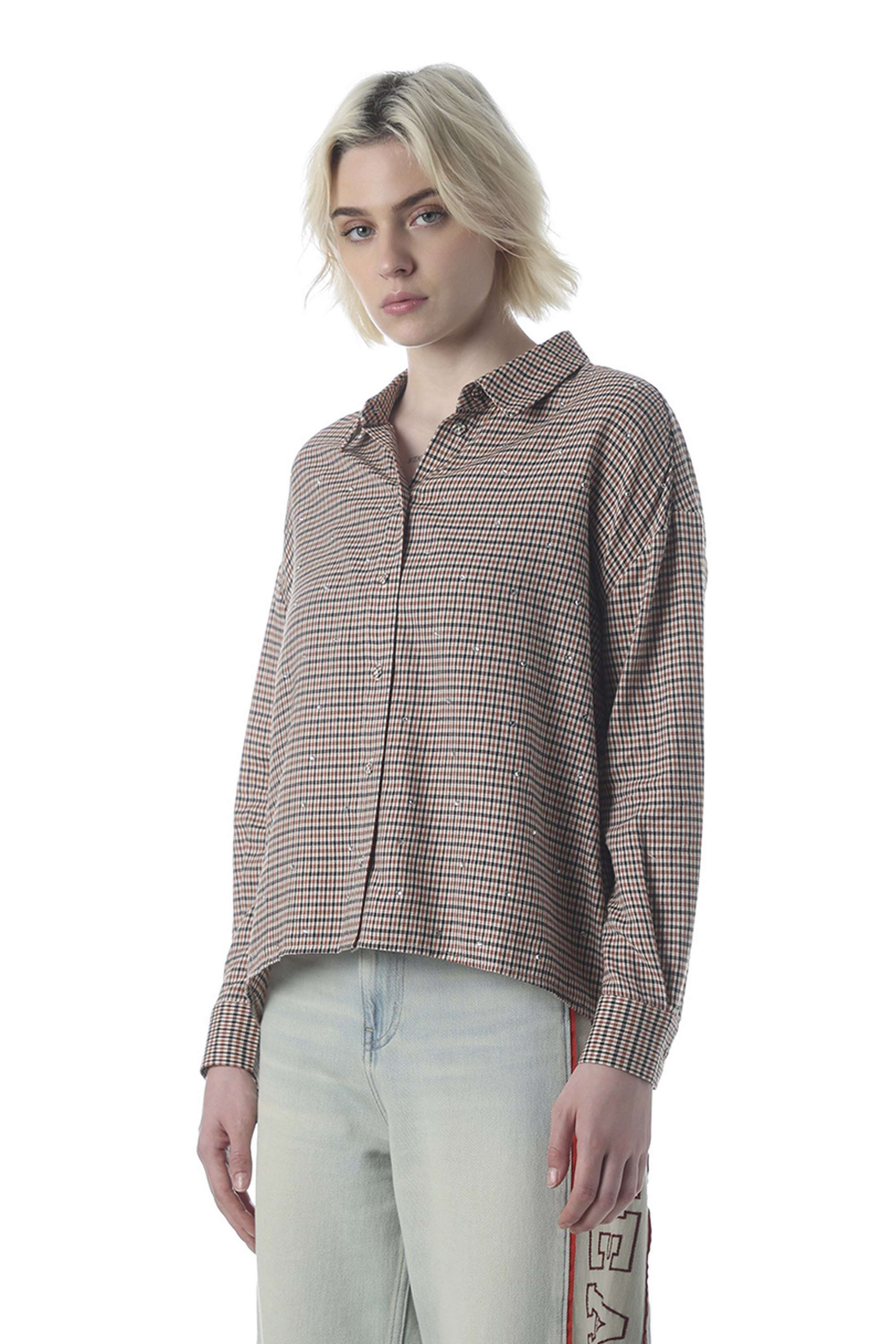 Checks-Cotton-Collared-Women-s-Shirt