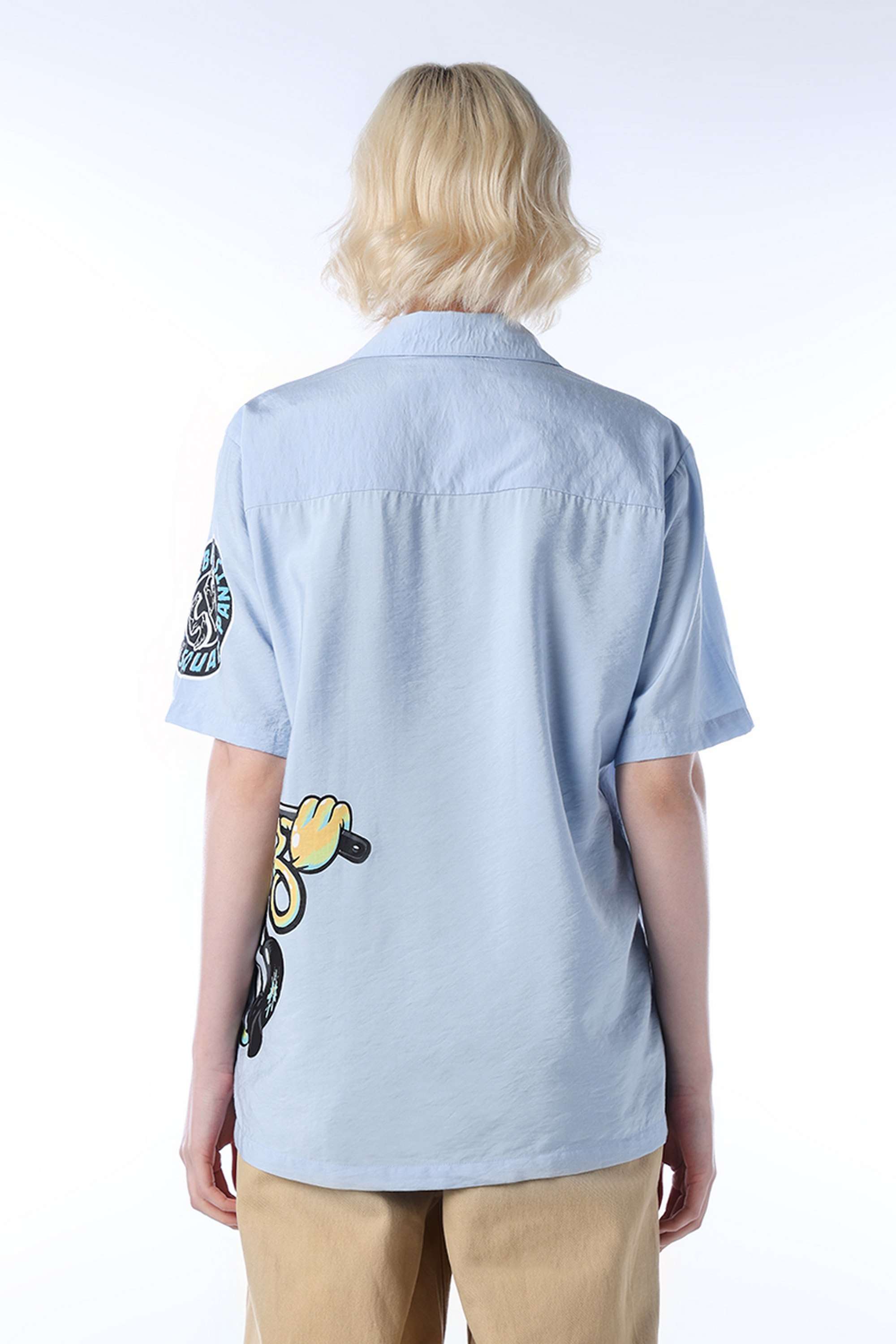 Graphic-Print-Collared-Viscose-Women-Casual-Wear-Shirt