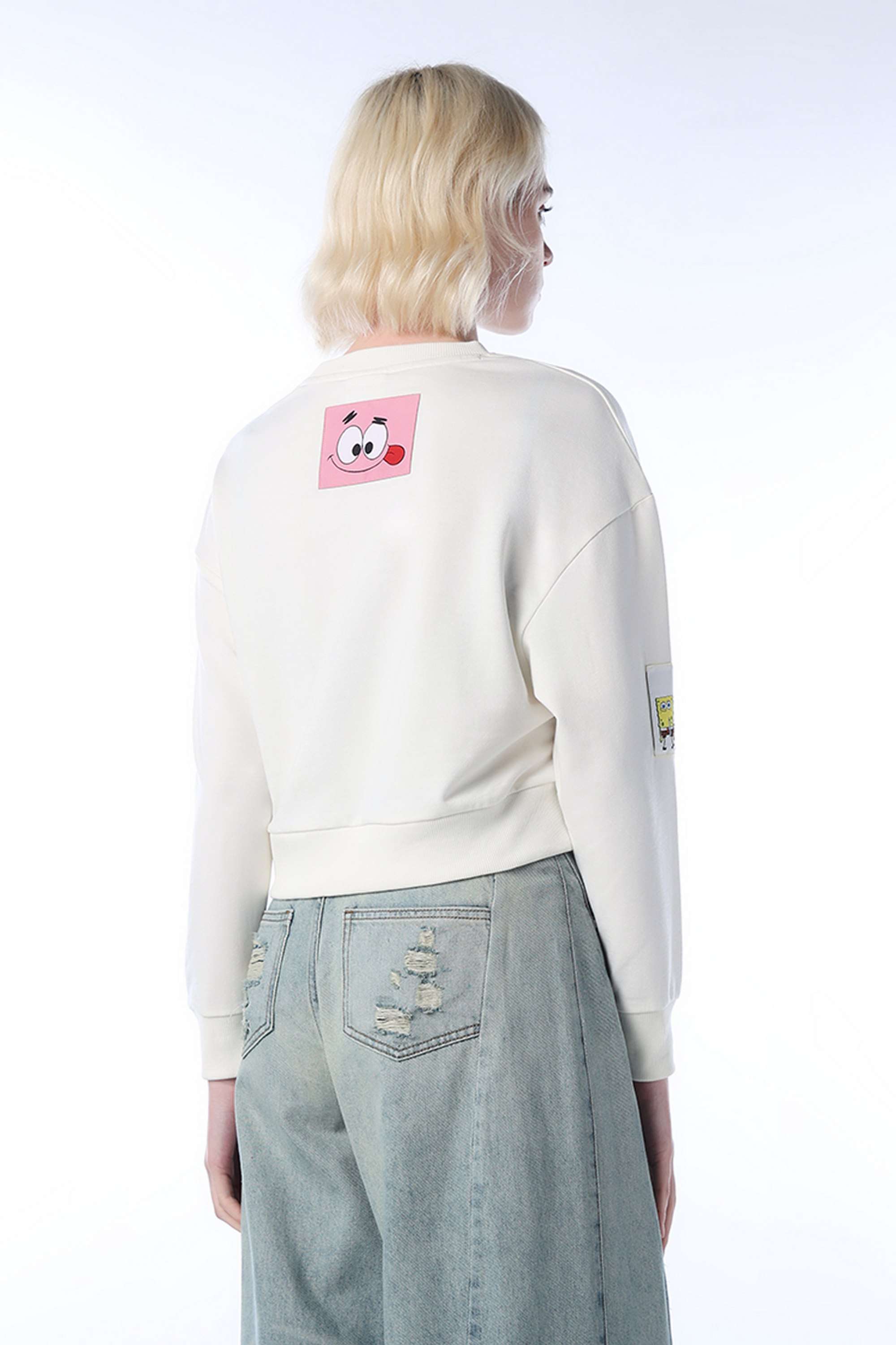 Printed-Round-Neck-Polyester-Women-Casual-Wear-Sweatshirt