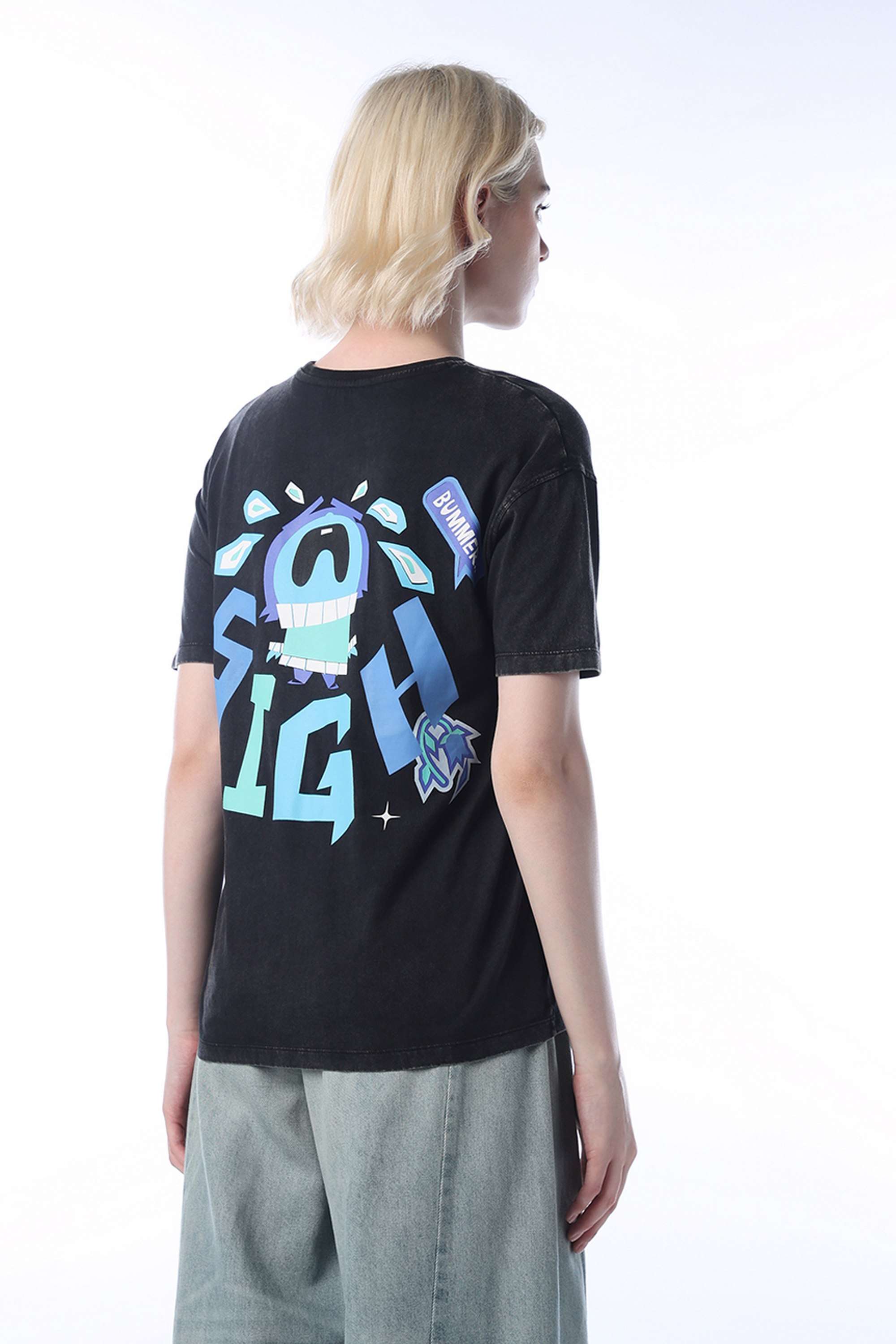 Typographic-Round-Neck-Cotton-Women-Casual-Wear-T-Shirt