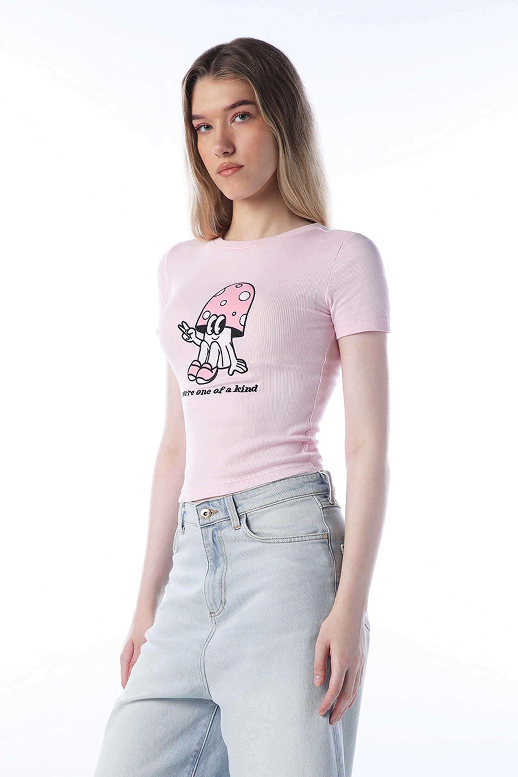 Typographic-Cotton-Round-Neck-Women-s-T-Shirt