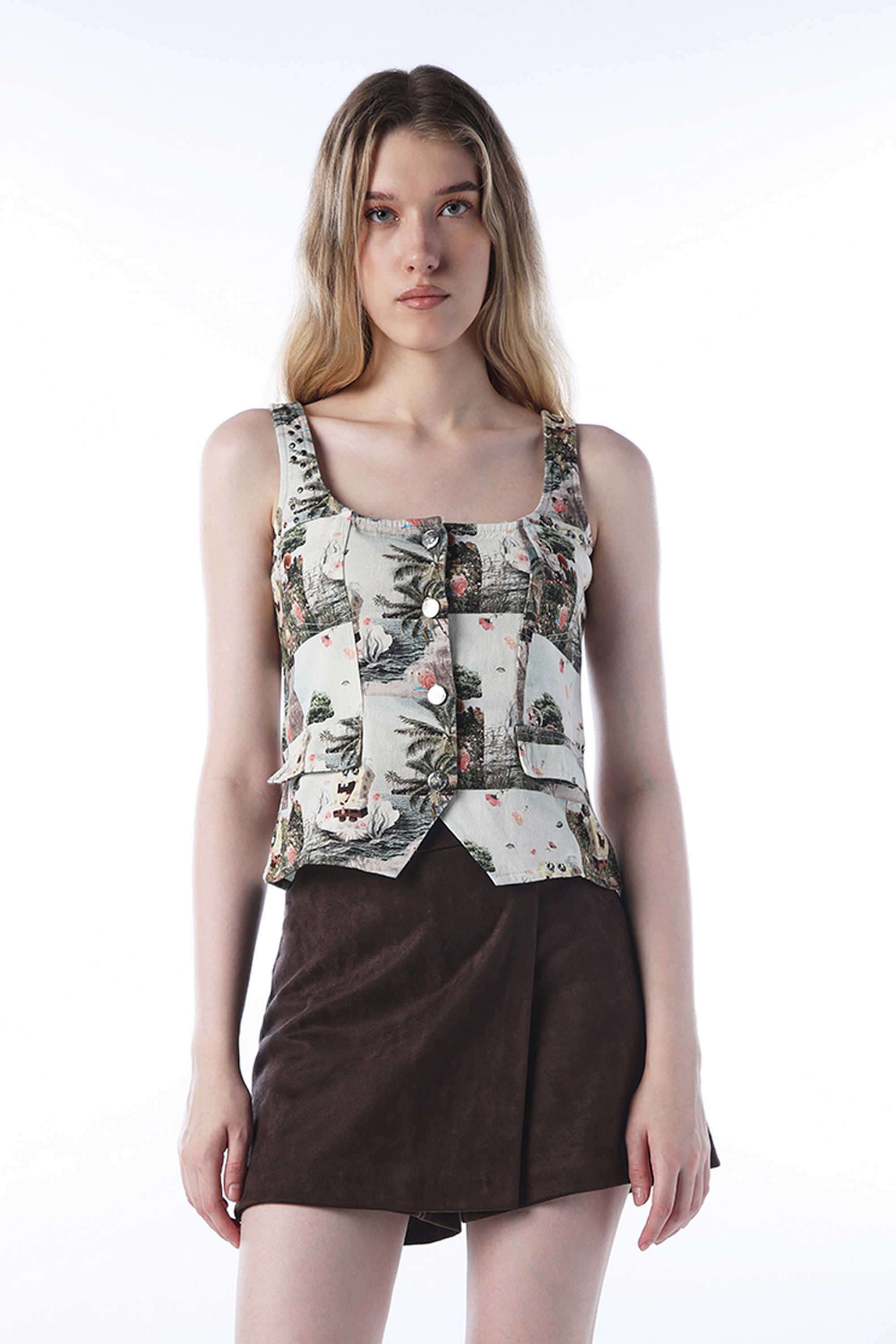 Printed-Cotton-Scoop-Neck-Women-s-Tank-Top