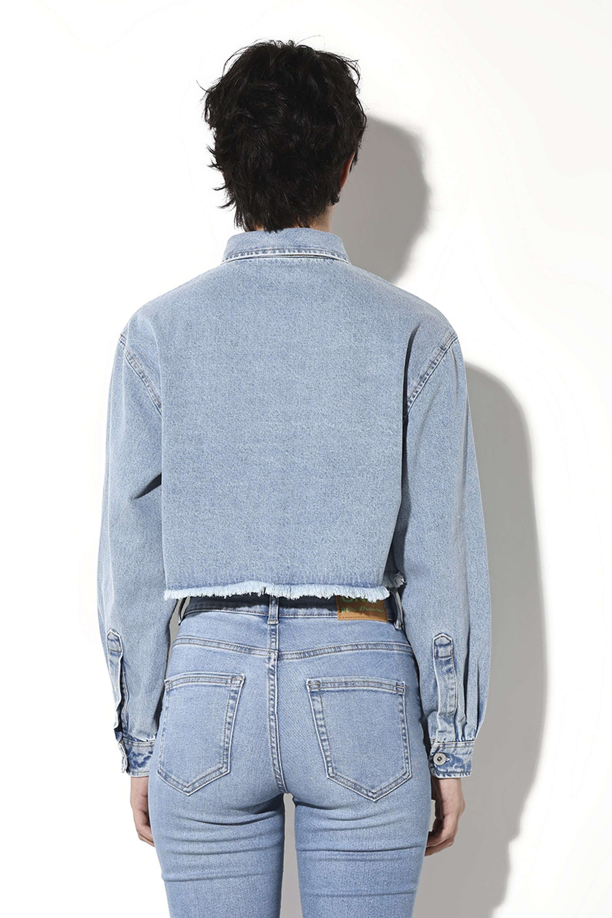 Solid-Collared-Cotton-Women-Casual-Wear-Shirt