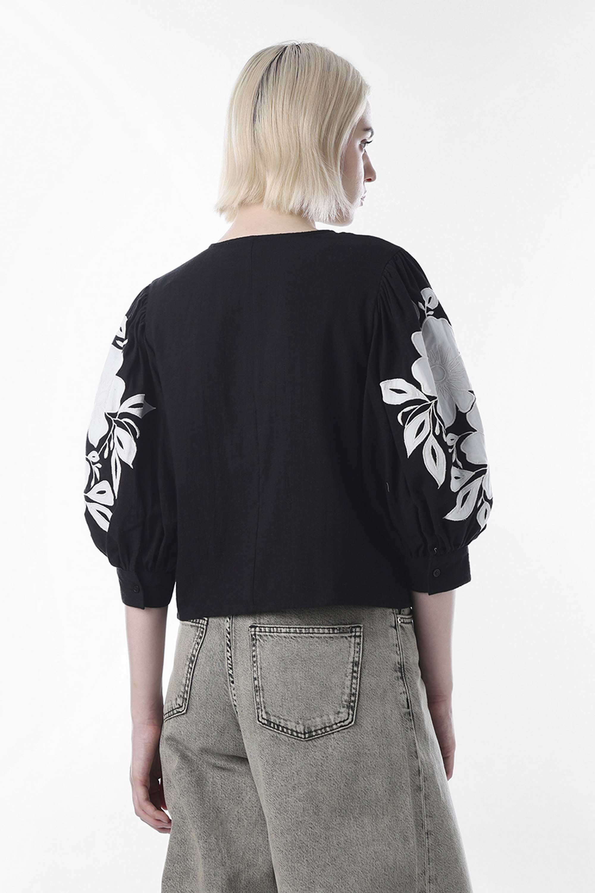 Embroidered-Cotton-Round-Neck-Women-s-Top