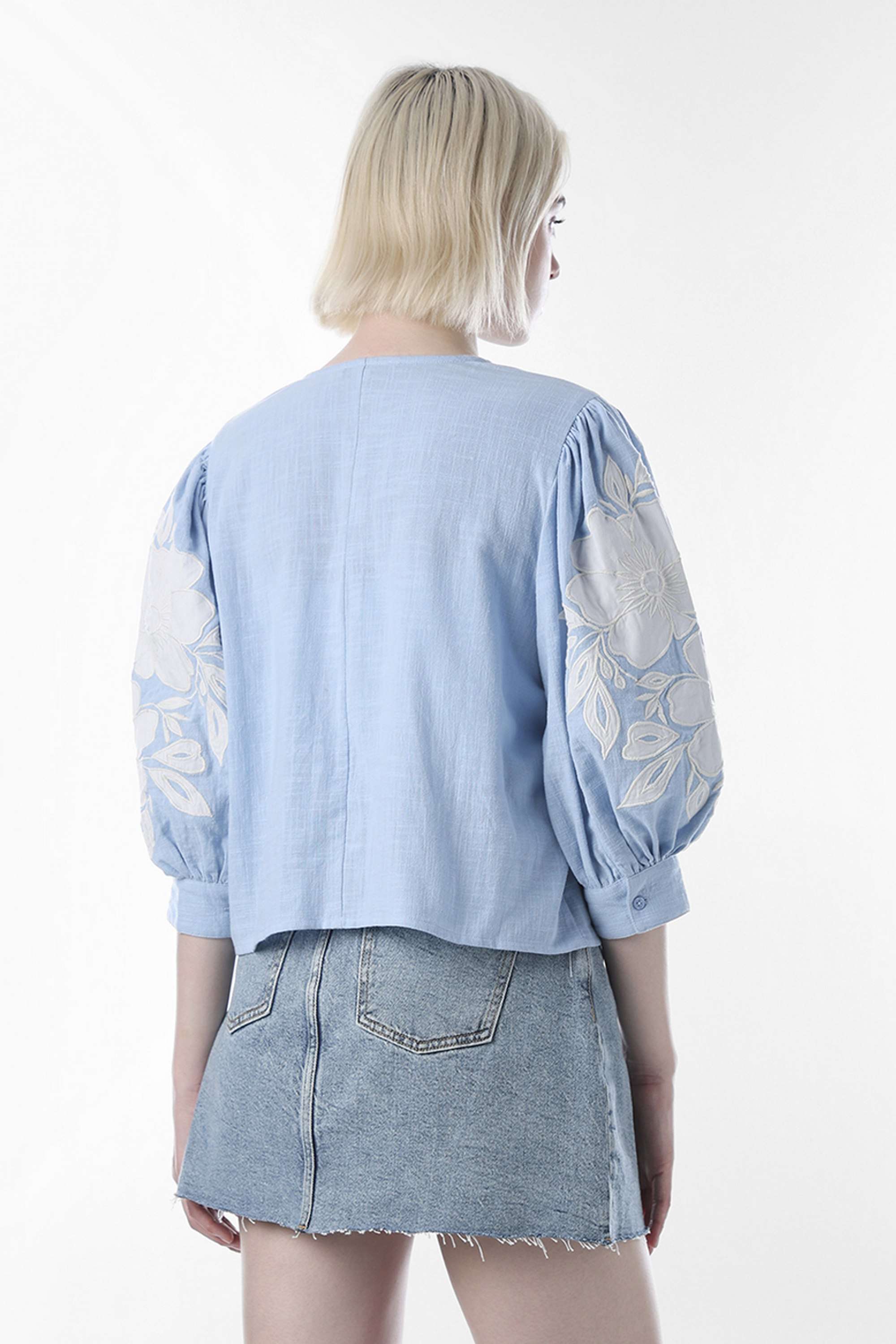 Embroidered-Cotton-Round-Neck-Women-s-Top