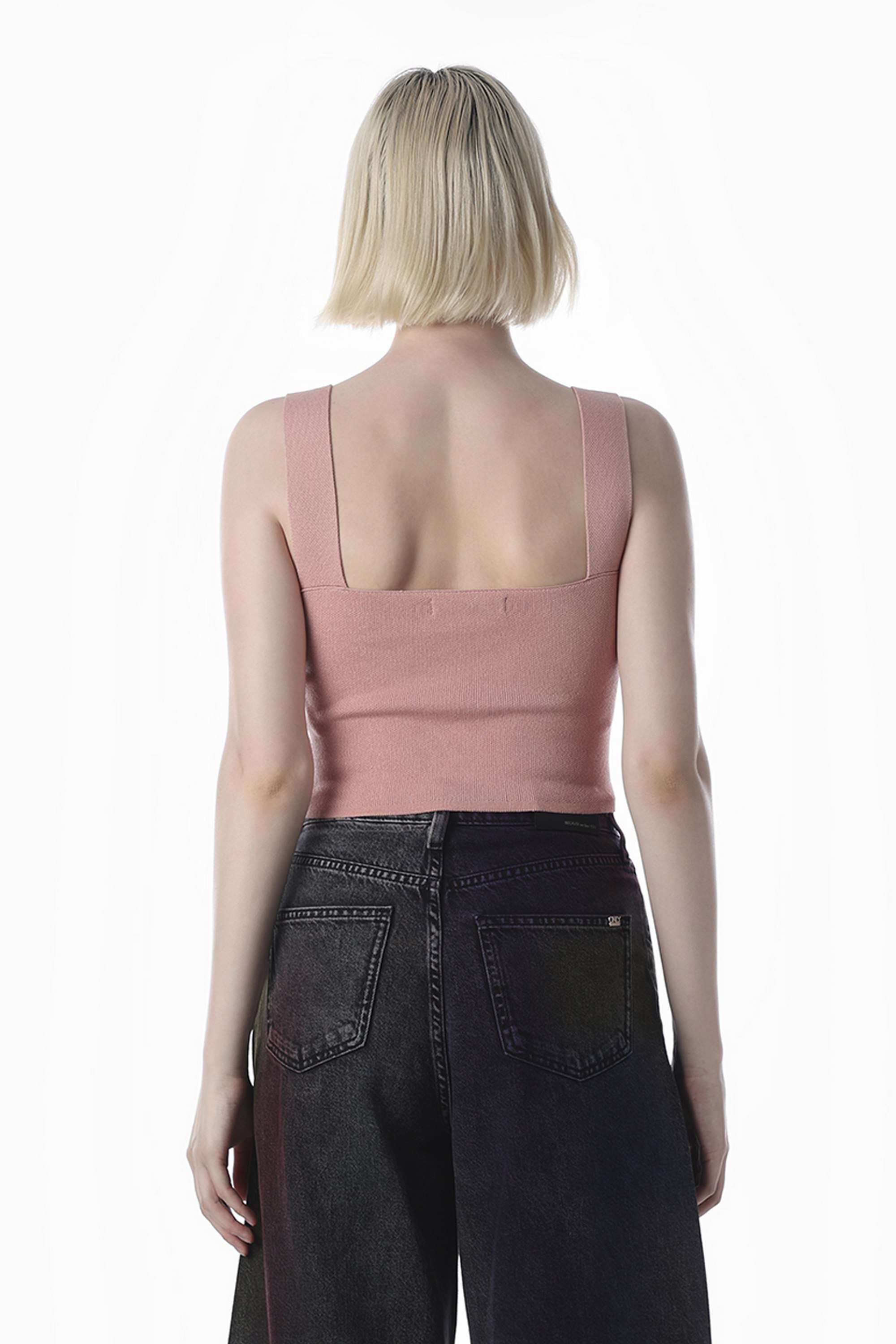 Solid-Scoop-Neck-Viscose-Women-Casual-Wear-Tank-Top