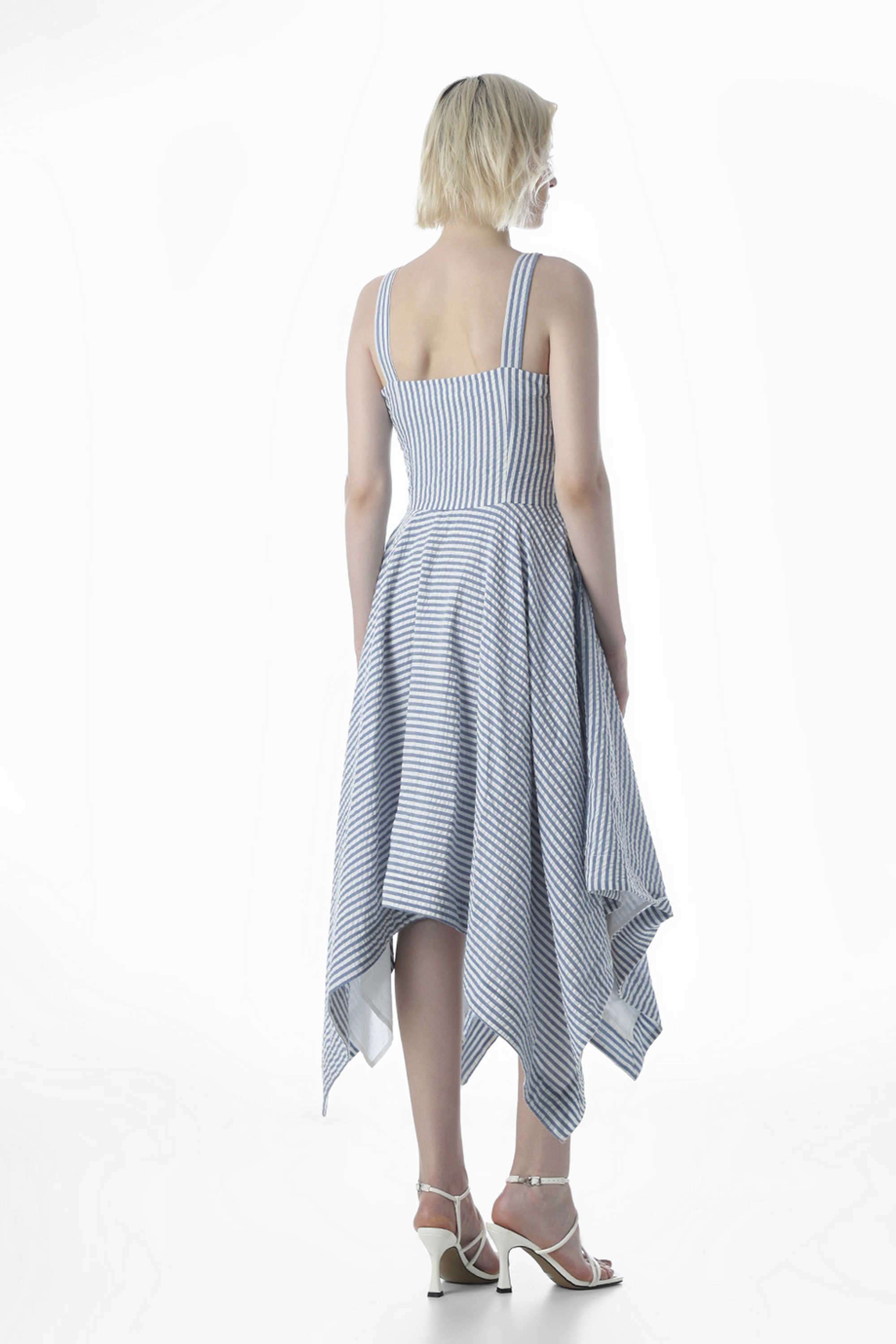 Stripes-Cotton-Square-Neck-Women-s-Dress