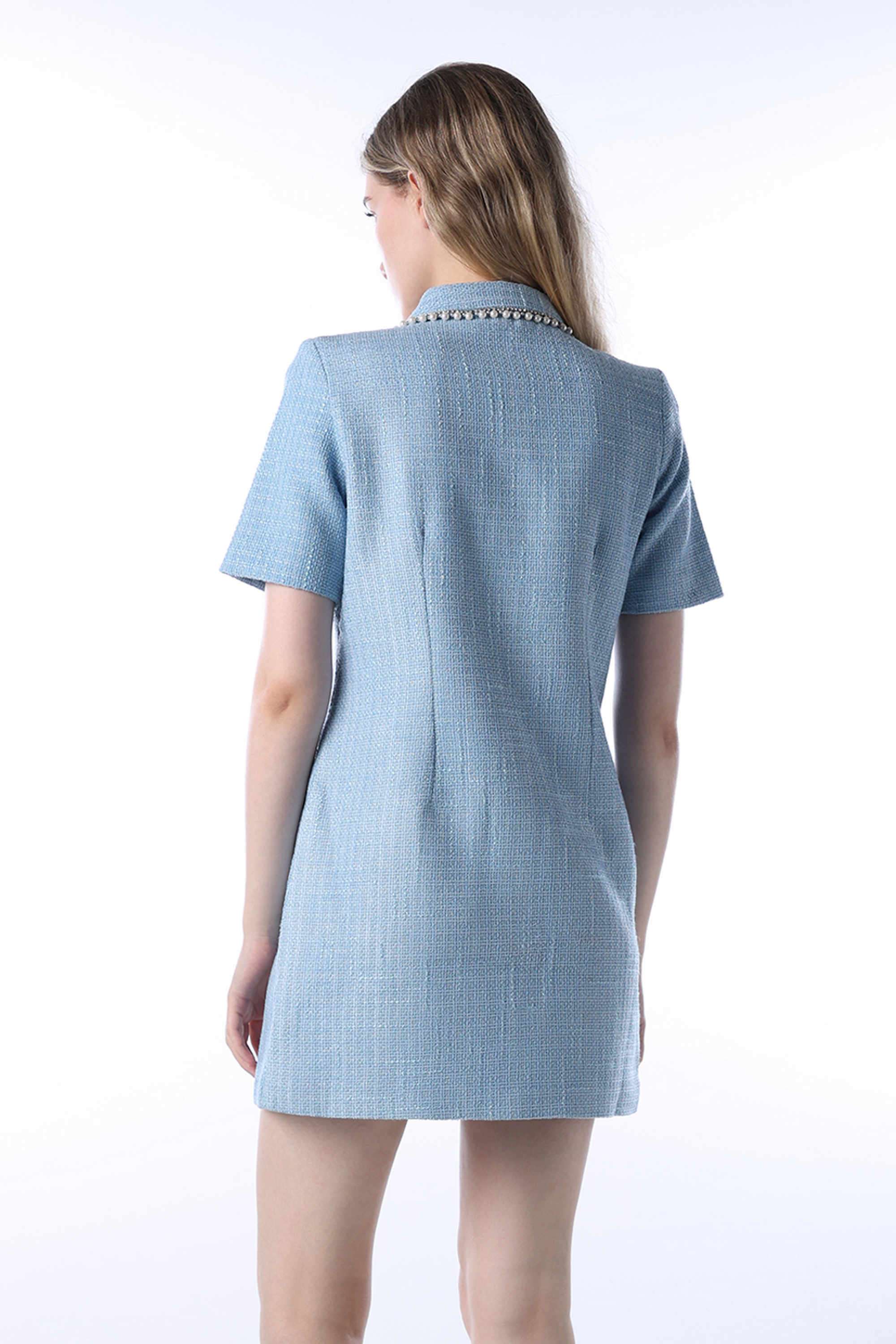 Embellished-Polyester-Collared-Women-s-Party-Wear-Dress