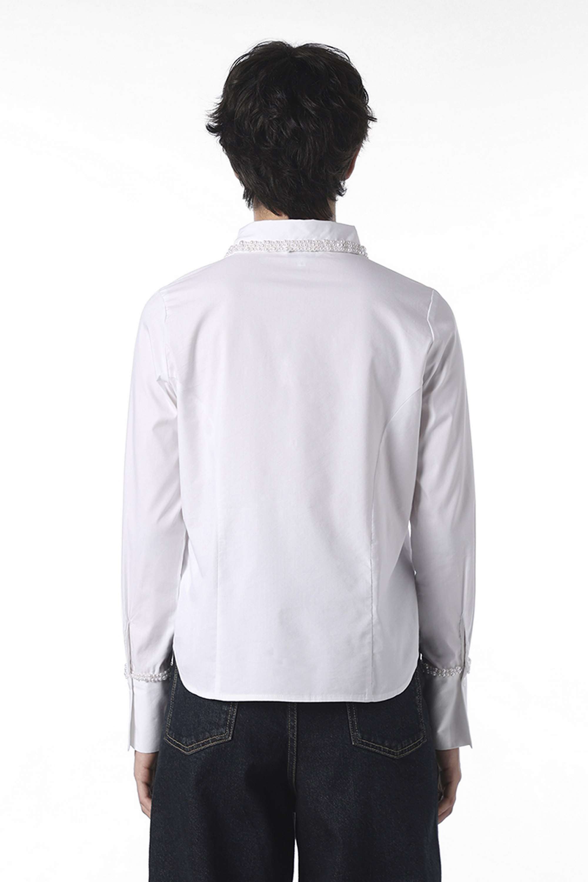 Solid-Collared-Cotton-Women-Casual-Wear-Shirt