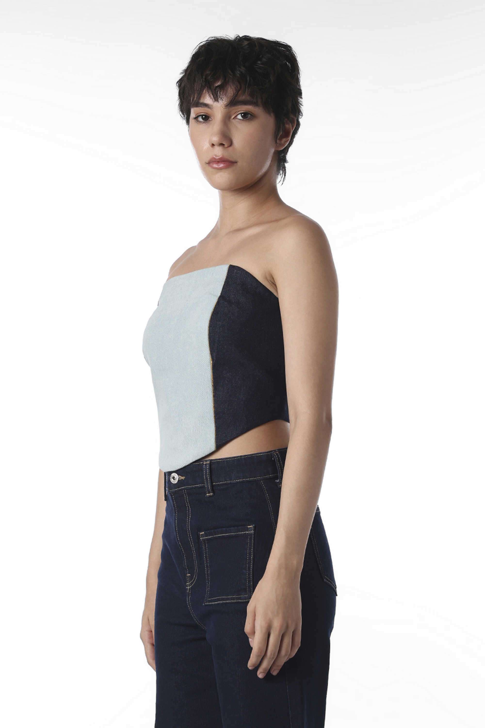 Color-Block-Cotton-Off-Shoulder-Women-s-Top