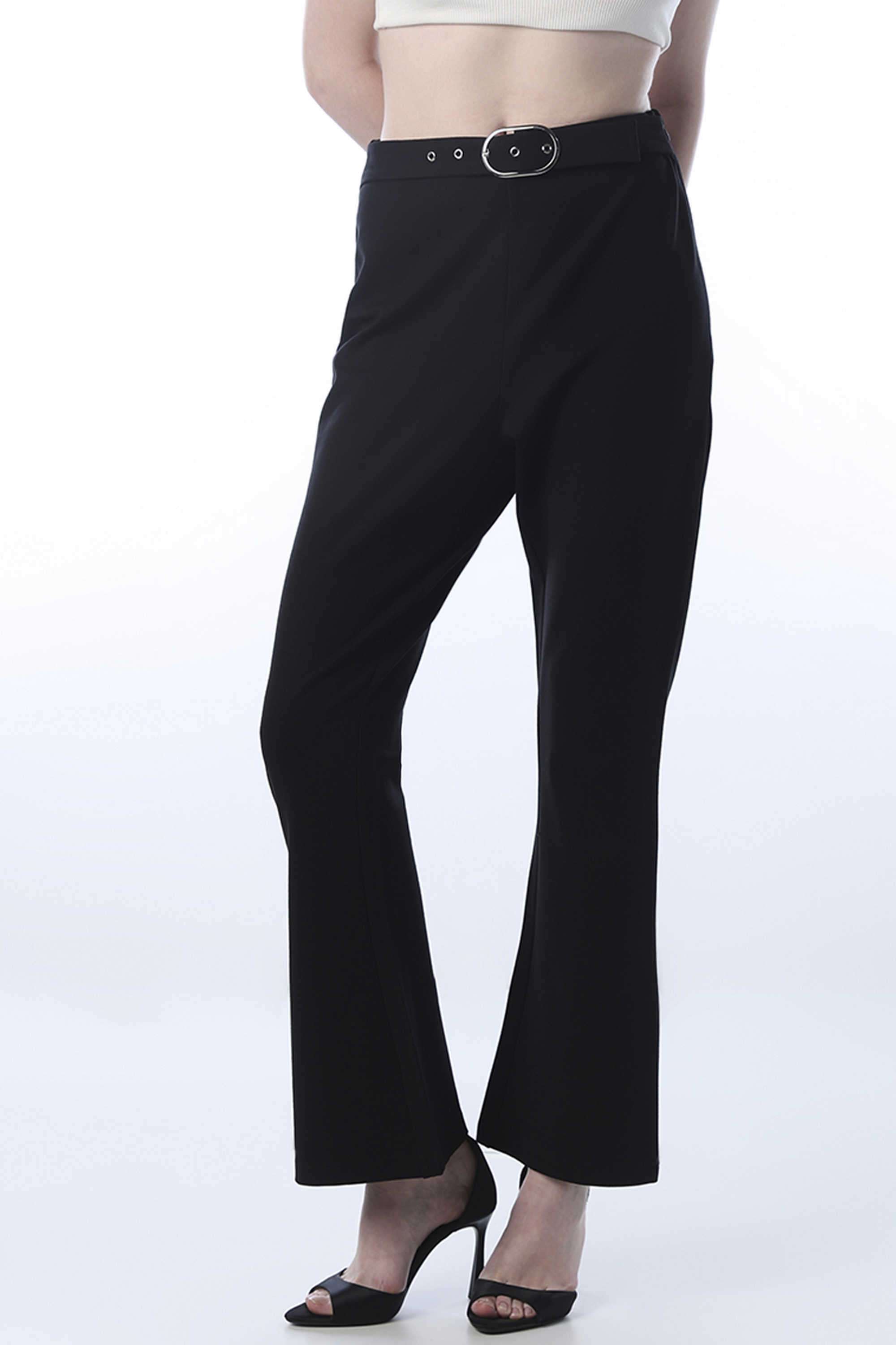 Solid-Regular-Fit-Polyester-Women-s-Casual-Wear-Pants