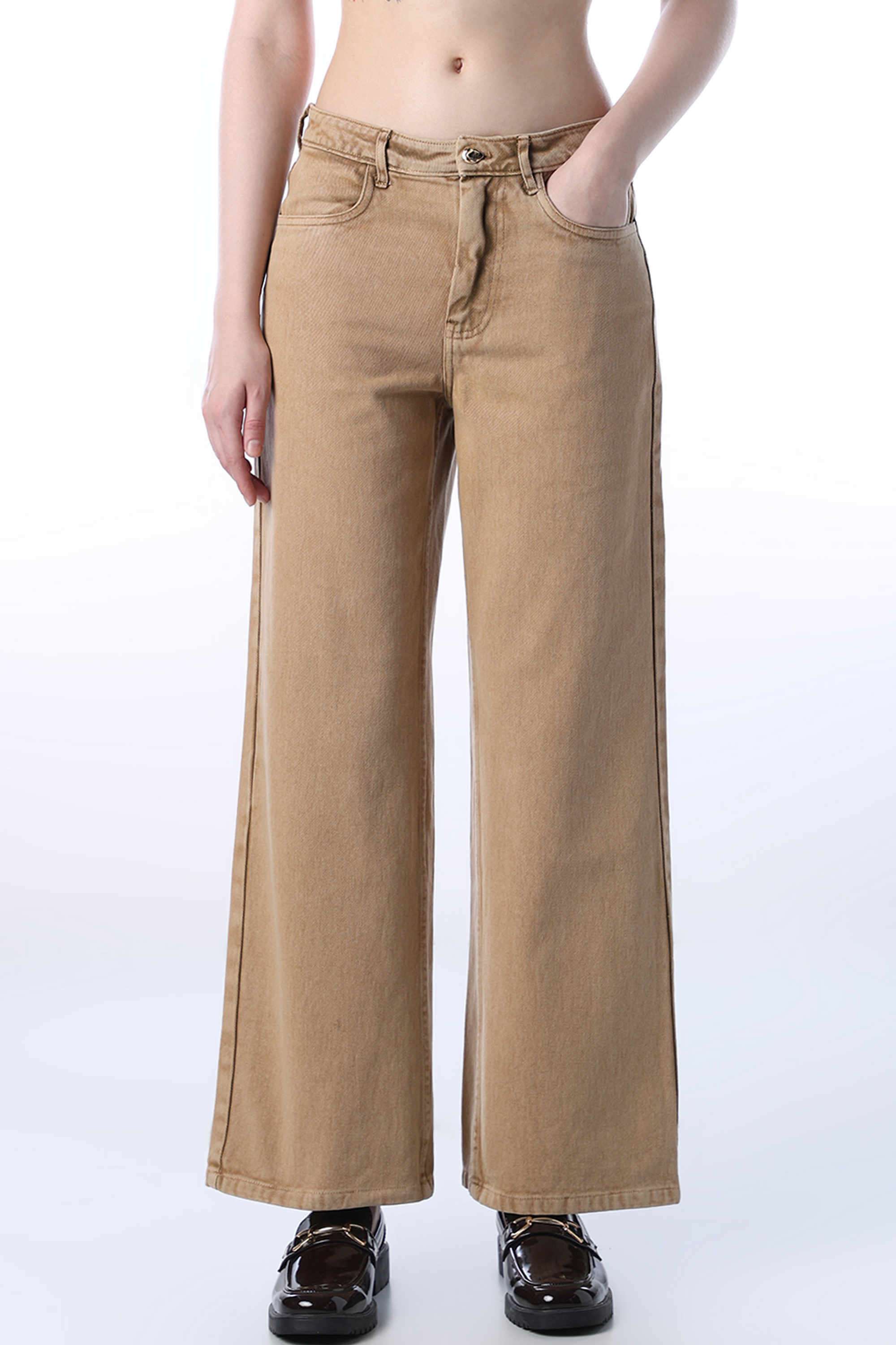 Solid-Cotton-Women-s-Casual-Wear-Jeans