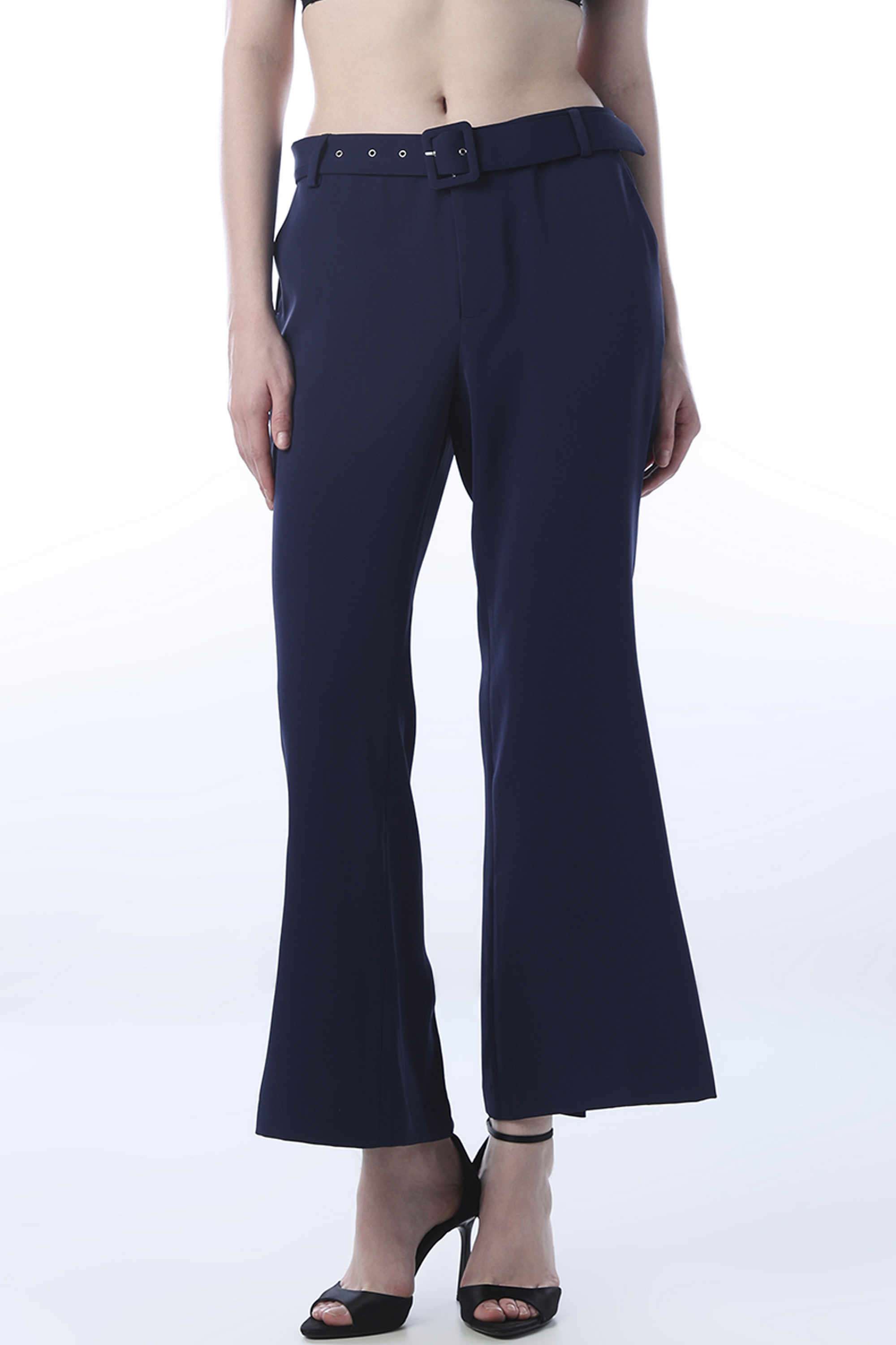 Solid-Polyester-Women-s-Casual-Wear-Pants