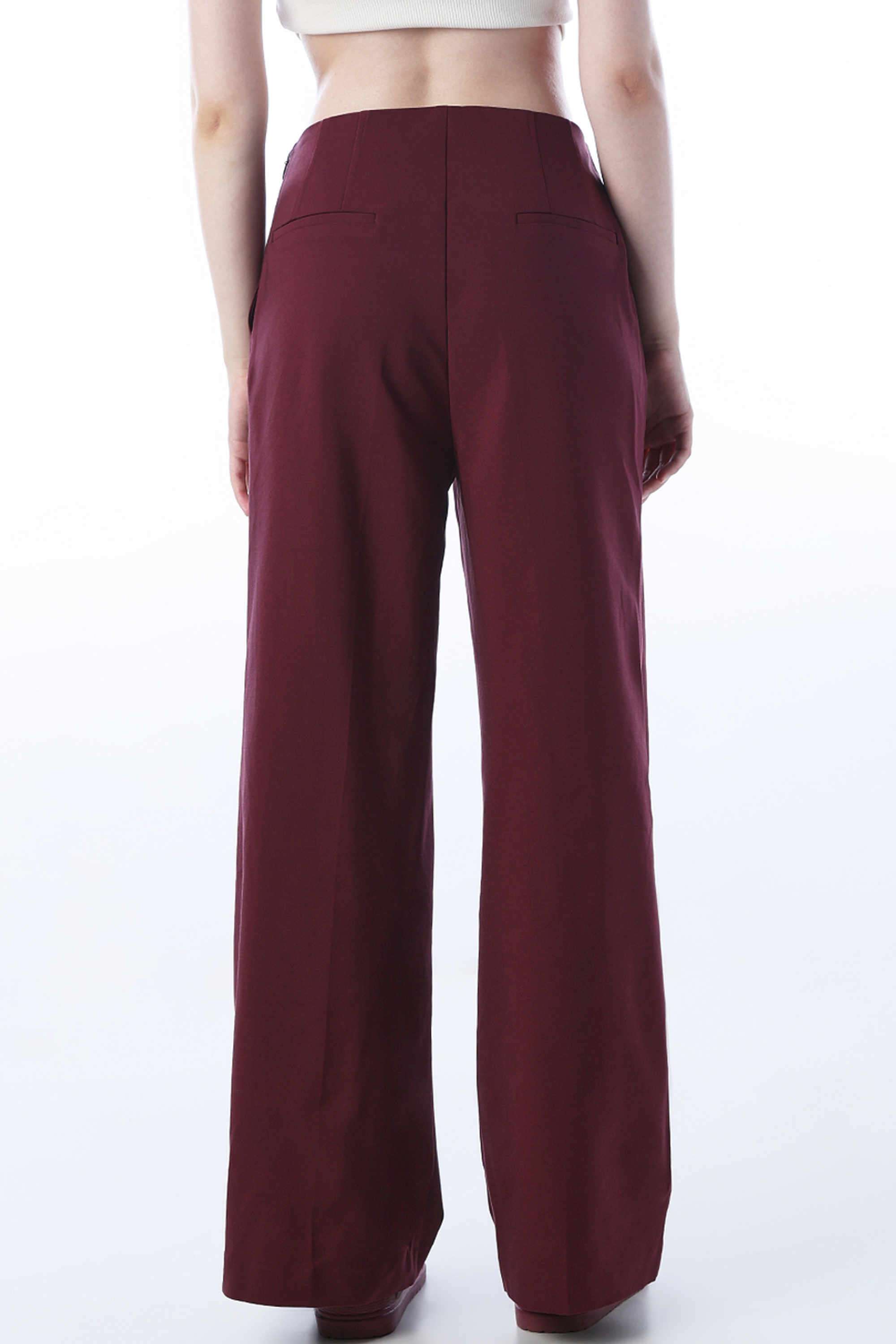 Solid-Regular-Fit-Polyester-Women-Casual-Wear-Pants