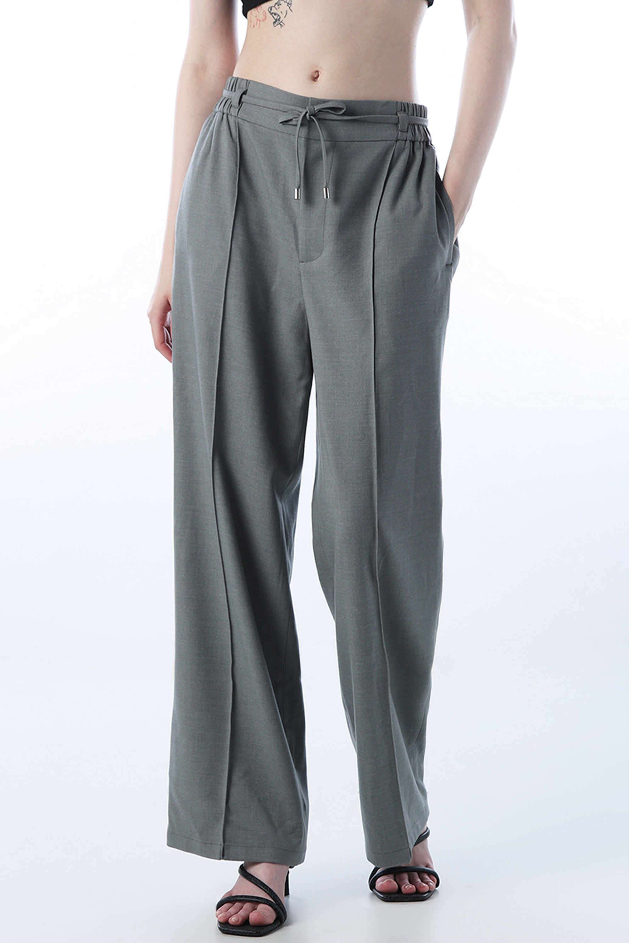 Solid-Polyester-Women-s-Casual-Wear-Pants