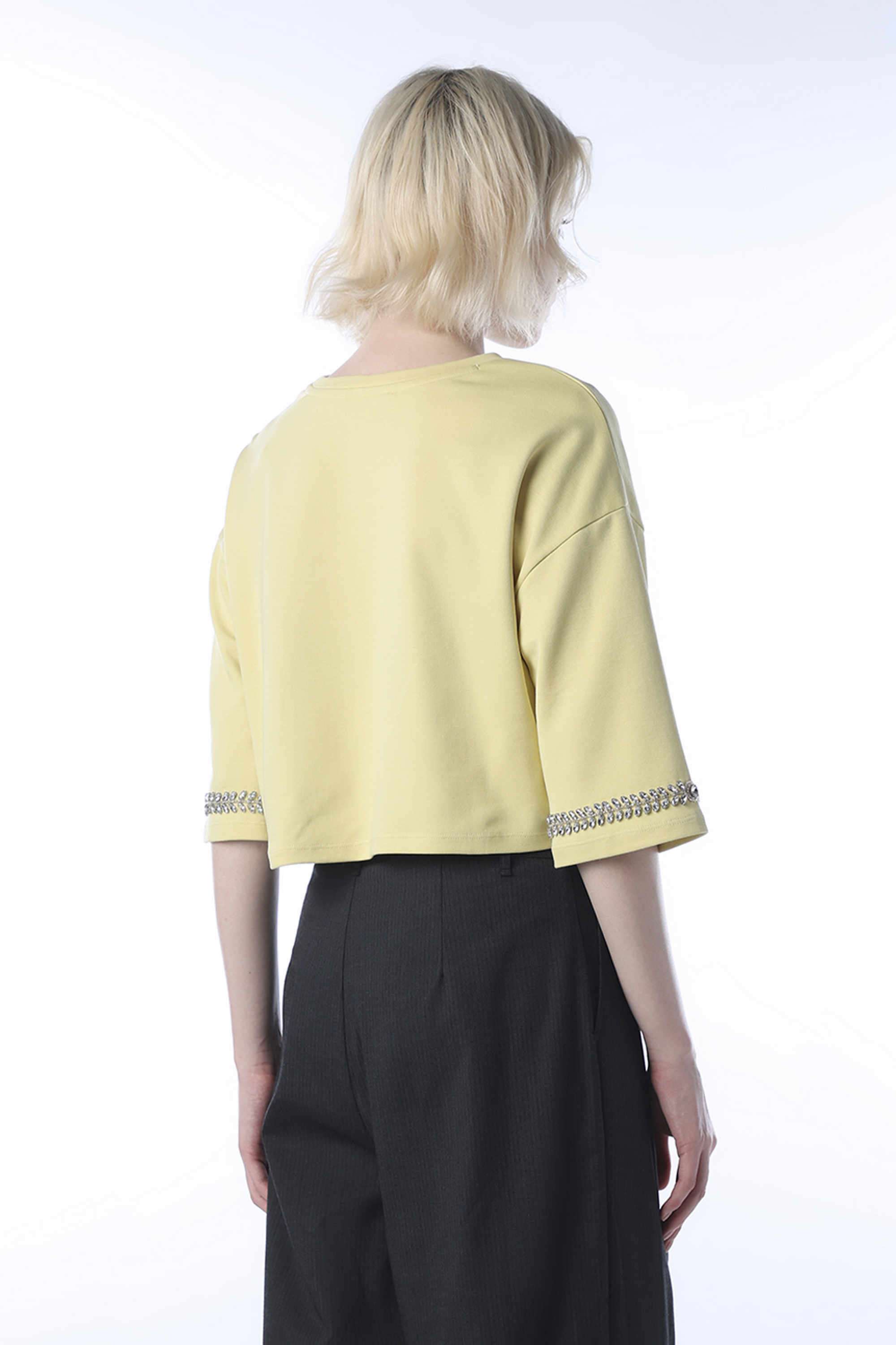 Embellished-Cotton-Round-Neck-Women-s-T-Shirt