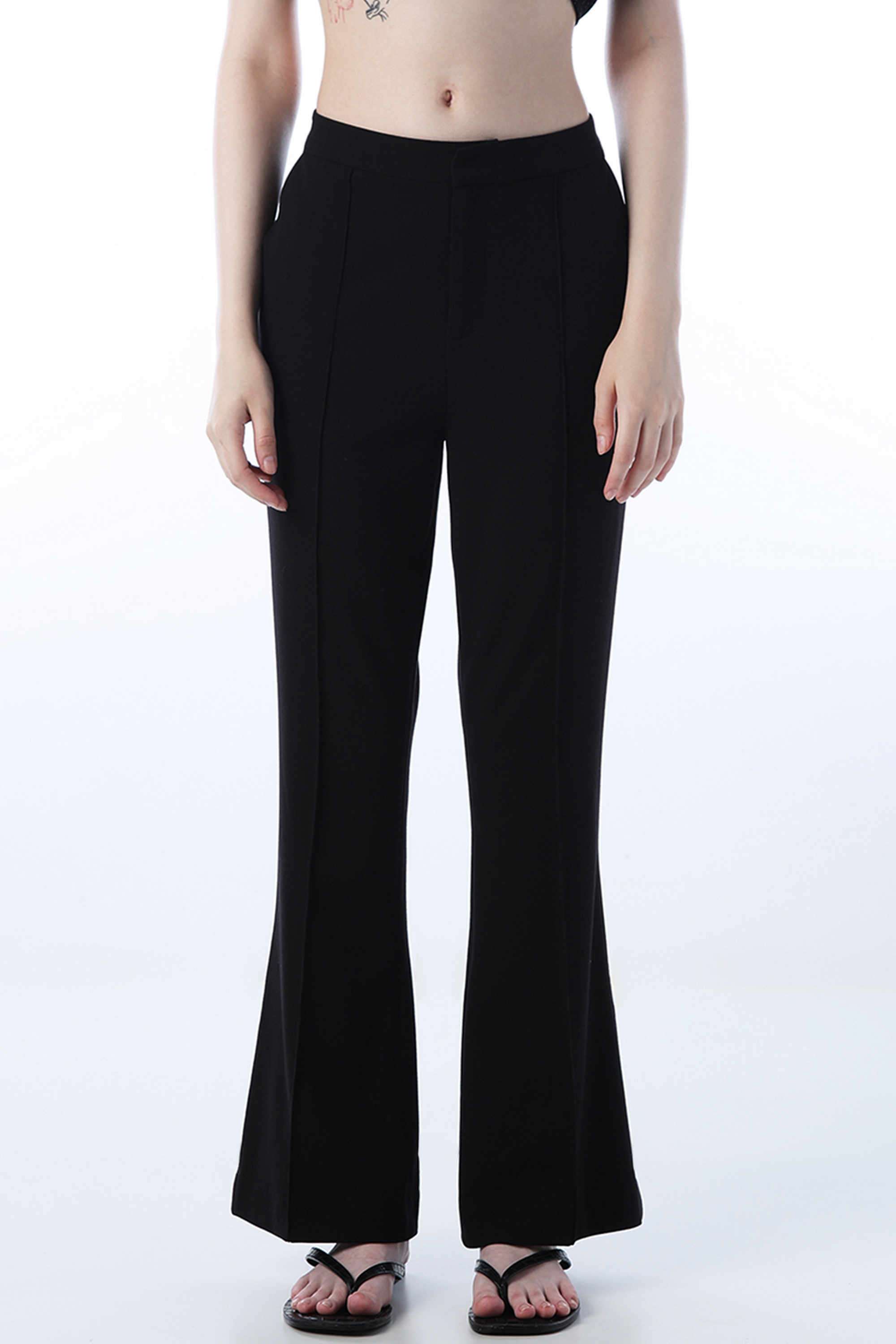 Solid-Polyester-Women-s-Casual-Wear-Pants