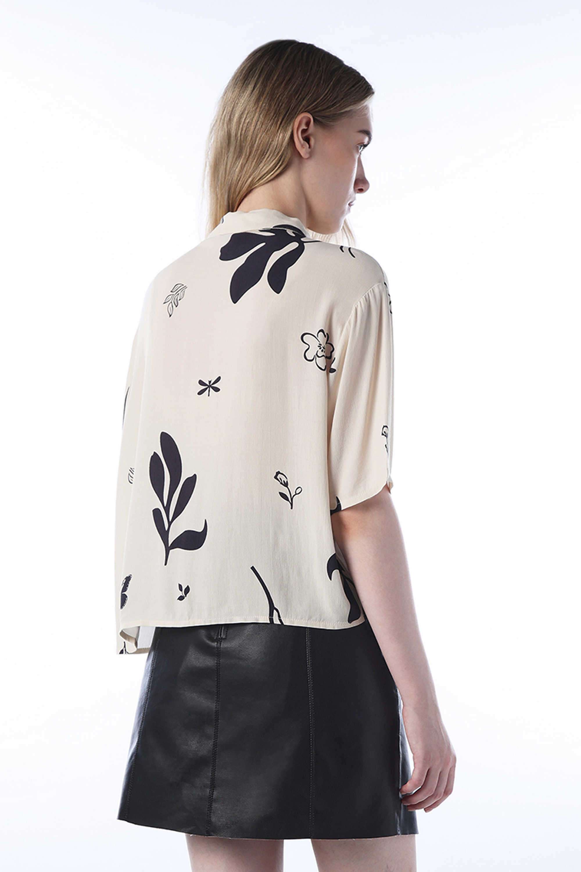 Abstract-Viscose-Collared-Women-s-Shirt