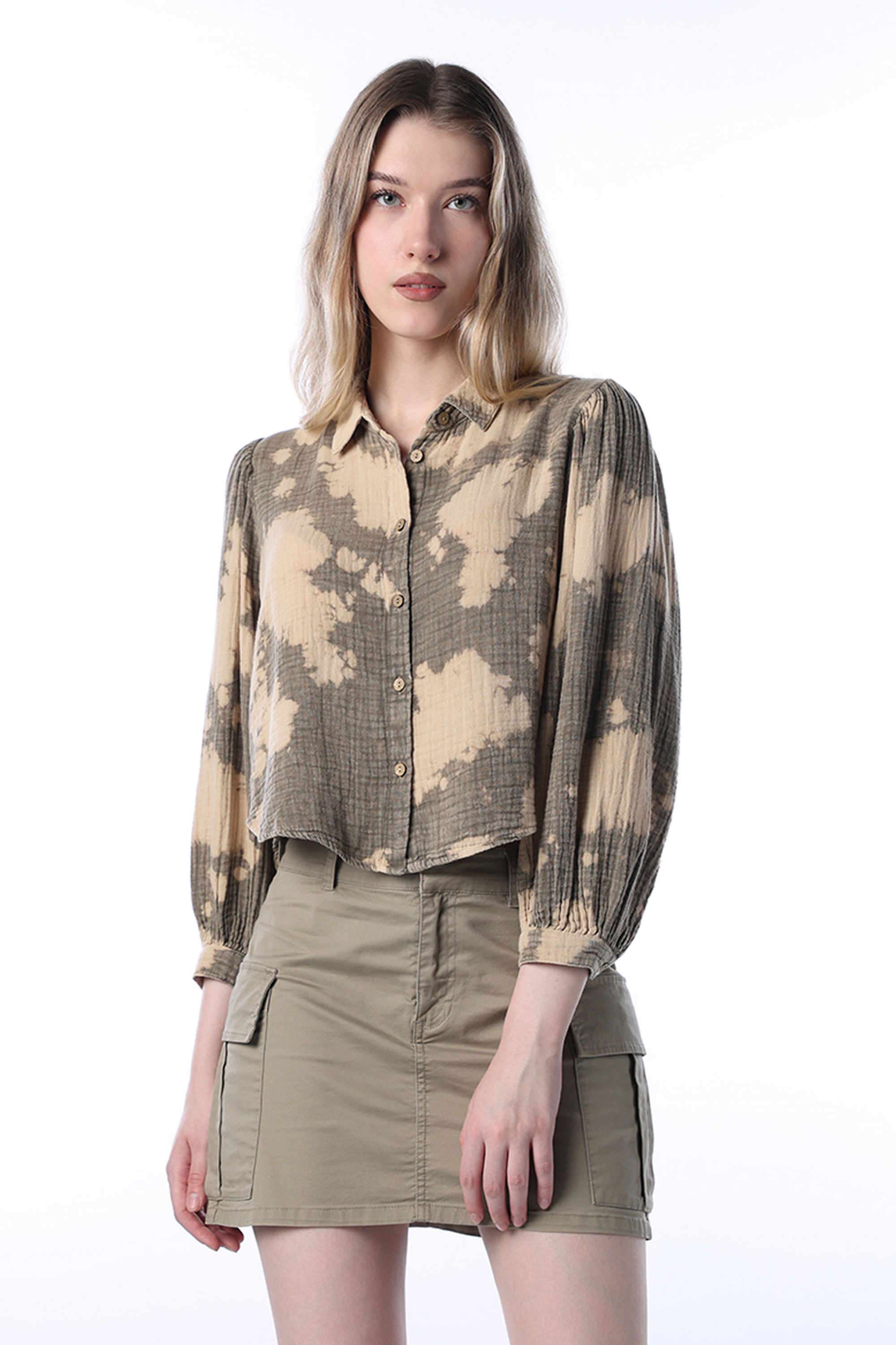 Abstract-Collared-Cotton-Women-s-Casual-Wear-Shirt