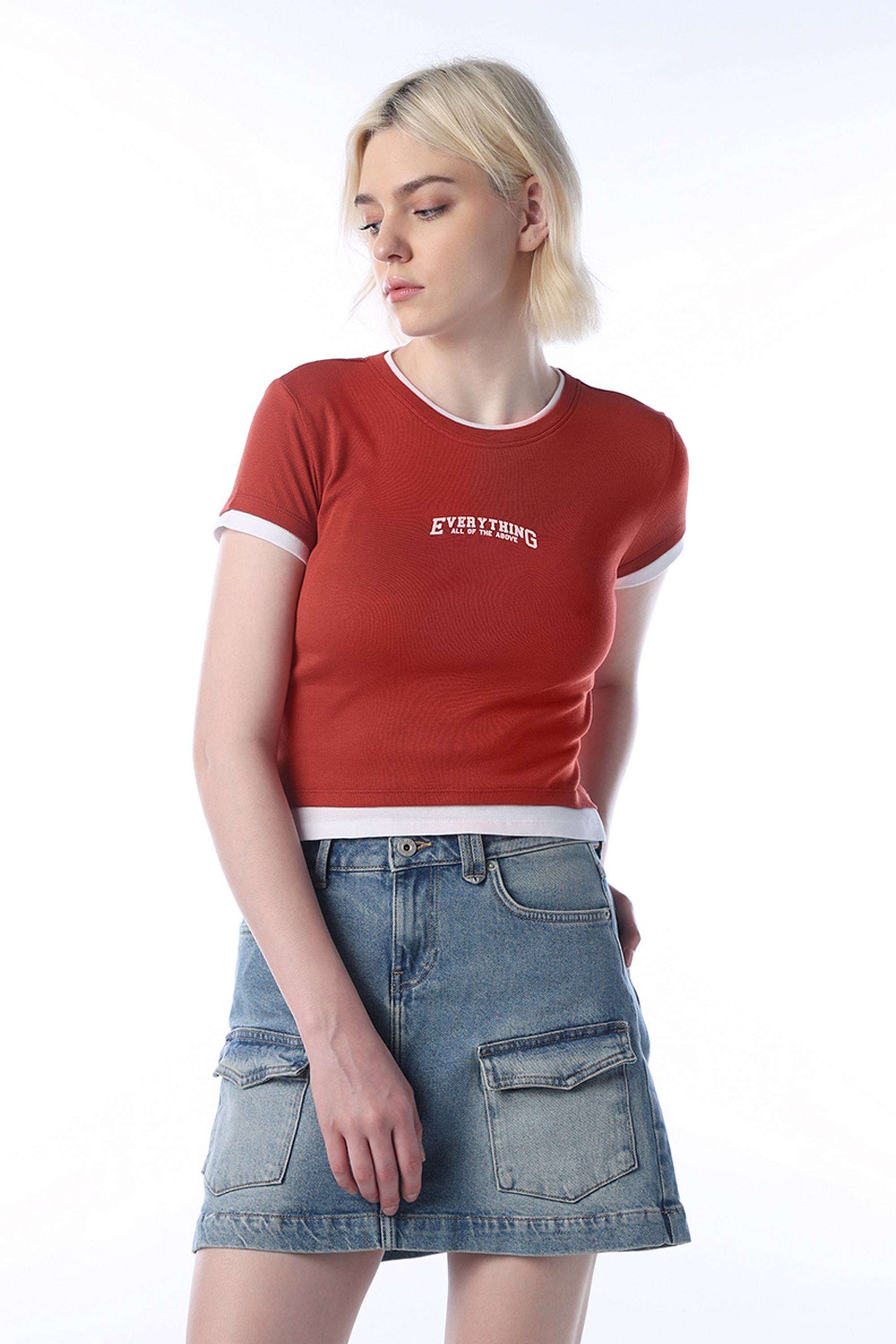 Typographic-Cotton-Round-Neck-Women-s-T-Shirt