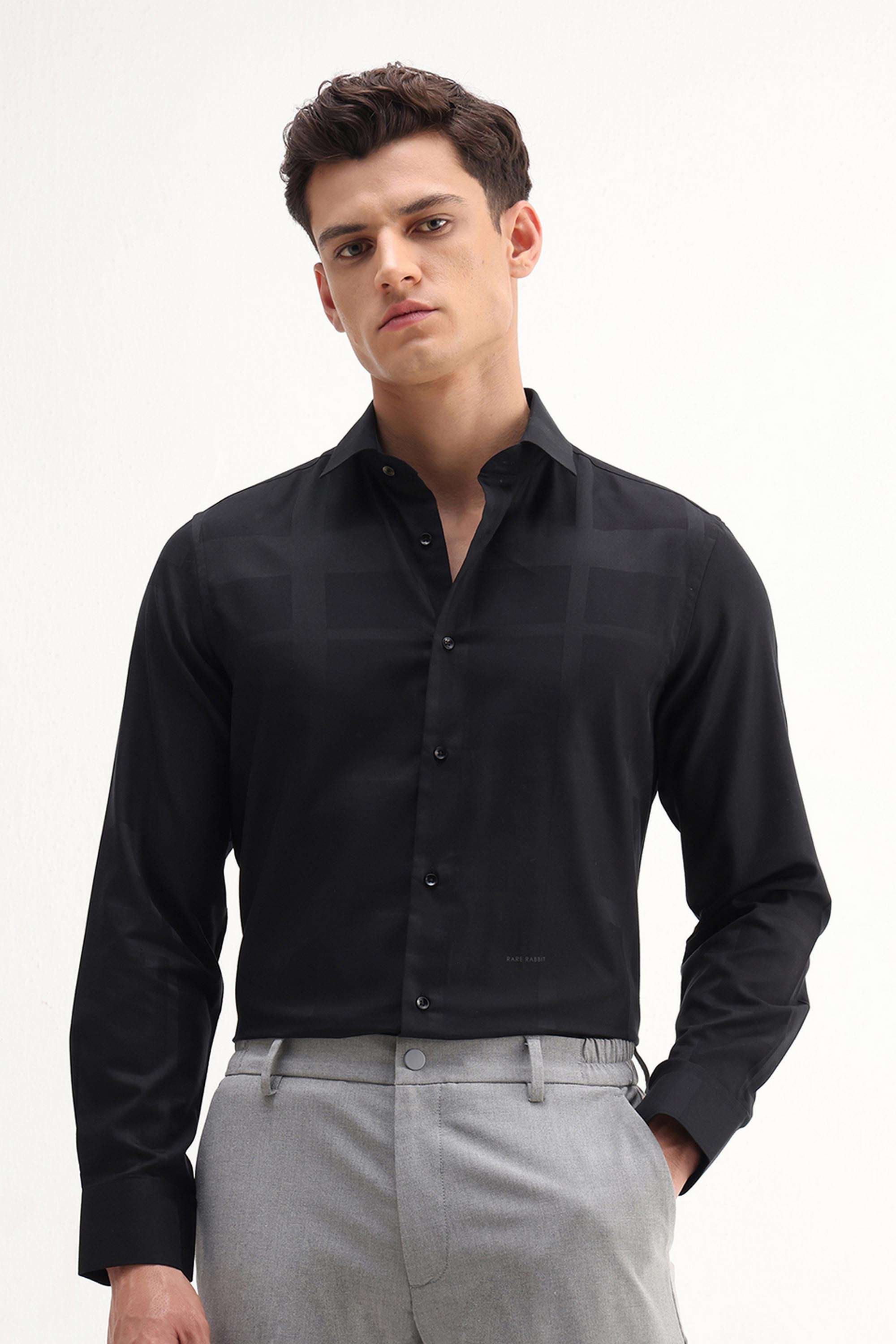 Solid-Cotton-Regular-Fit-Men-s-Casual-Shirt