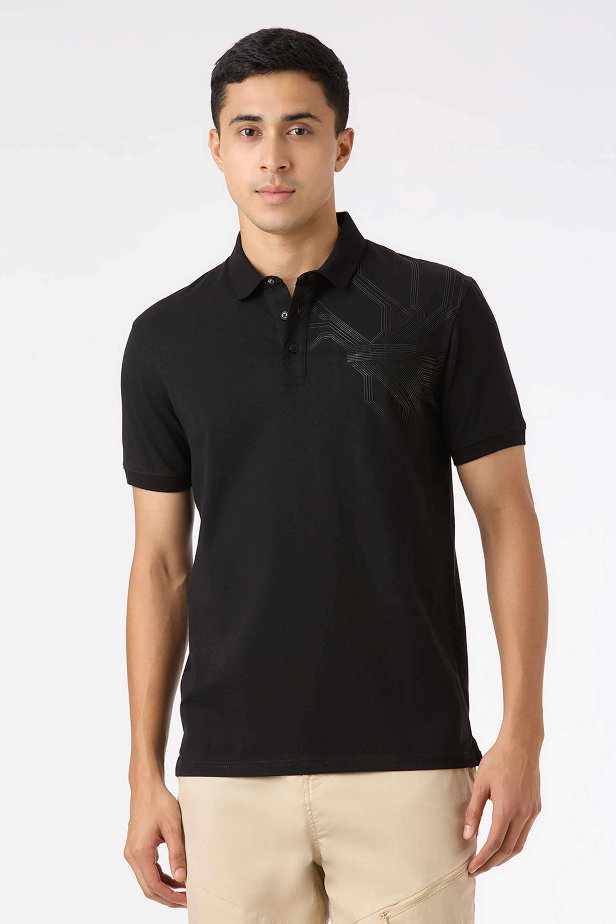 Printed-Blended-Fabric-Regular-Fit-Men-Polo-T-Shirt