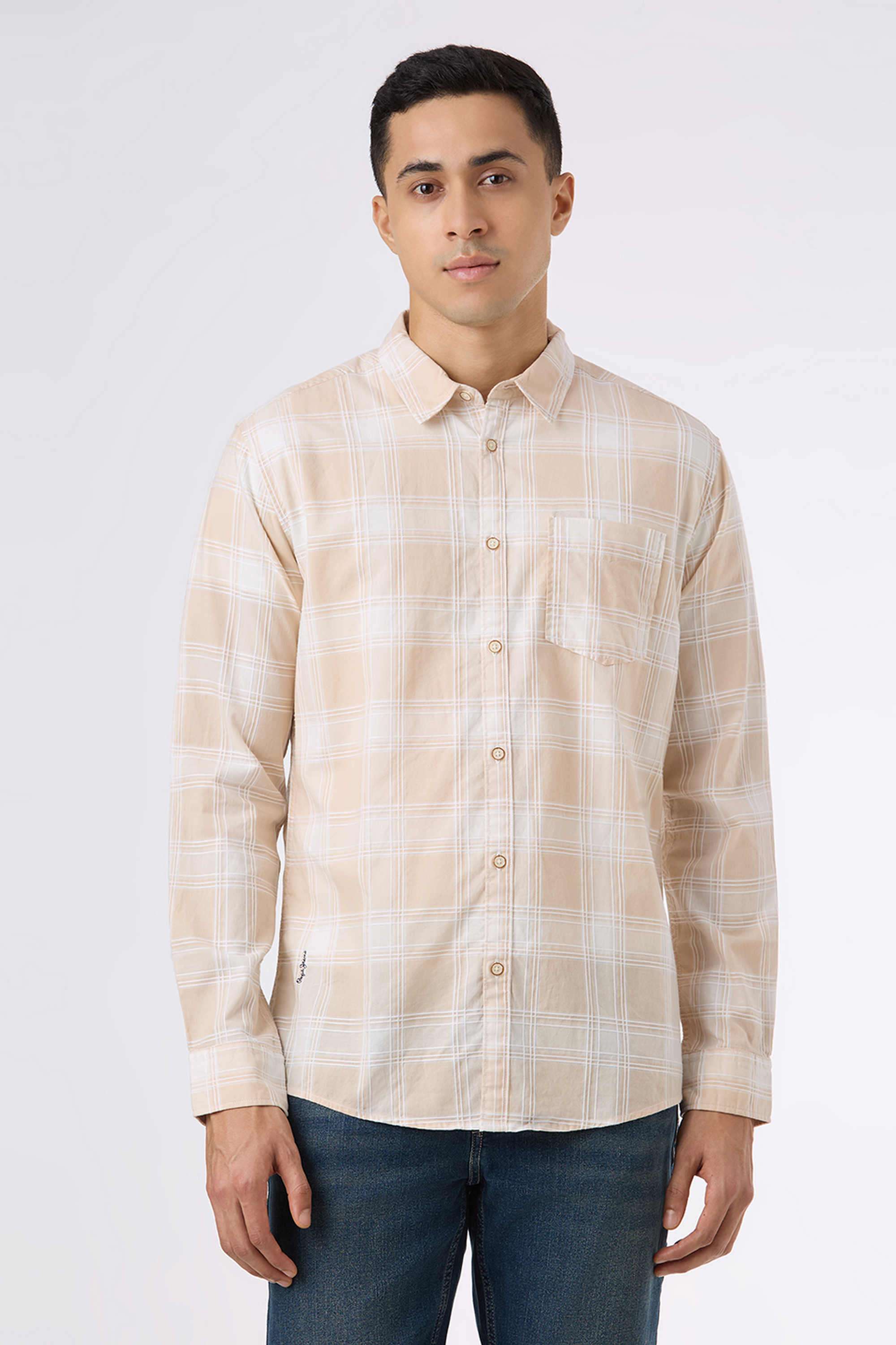 Checks-Cotton-Regular-Fit-Men-Casual-Shirt
