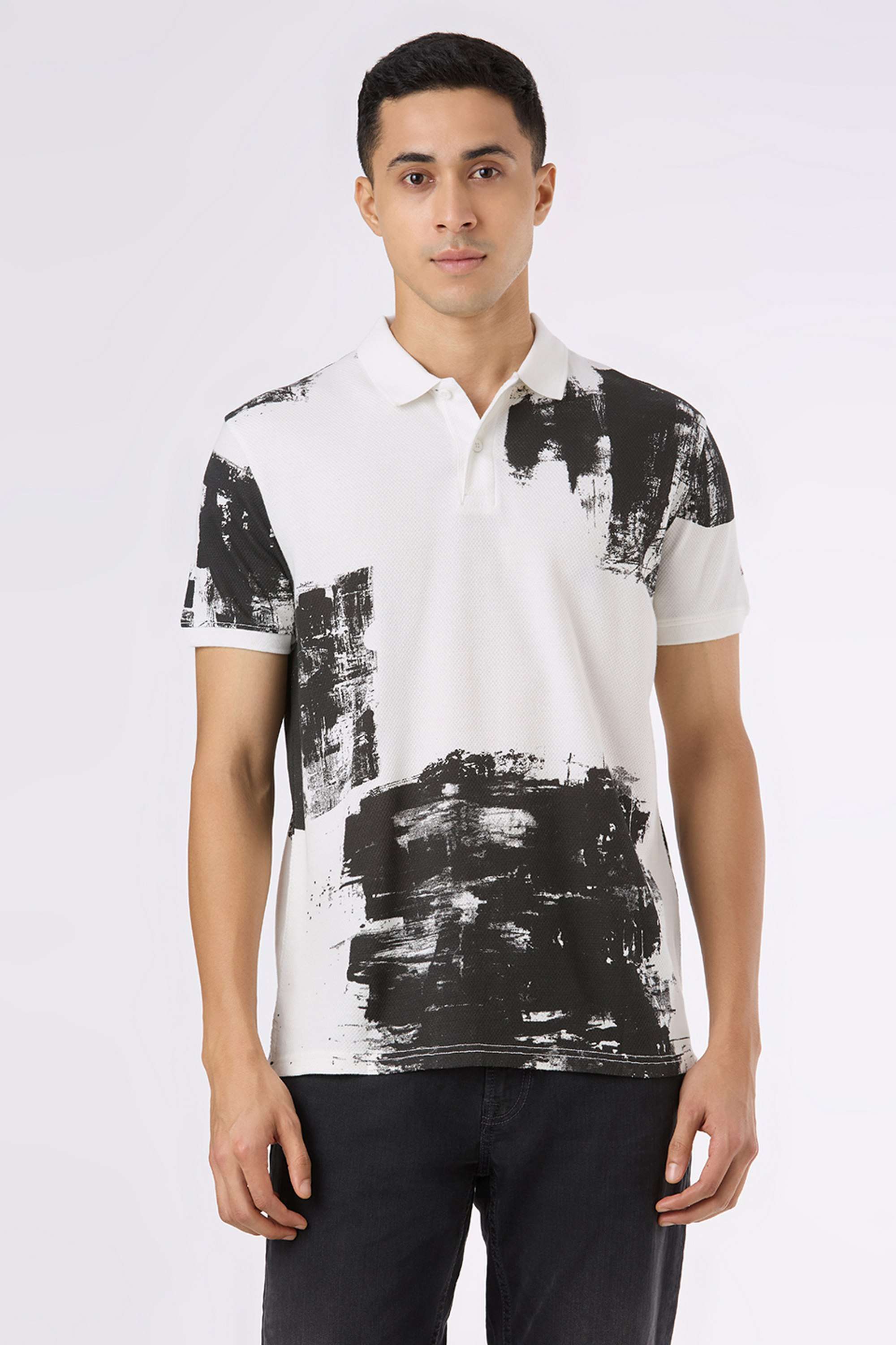 Abstract-Cotton-Polo-Men-s-T-Shirt