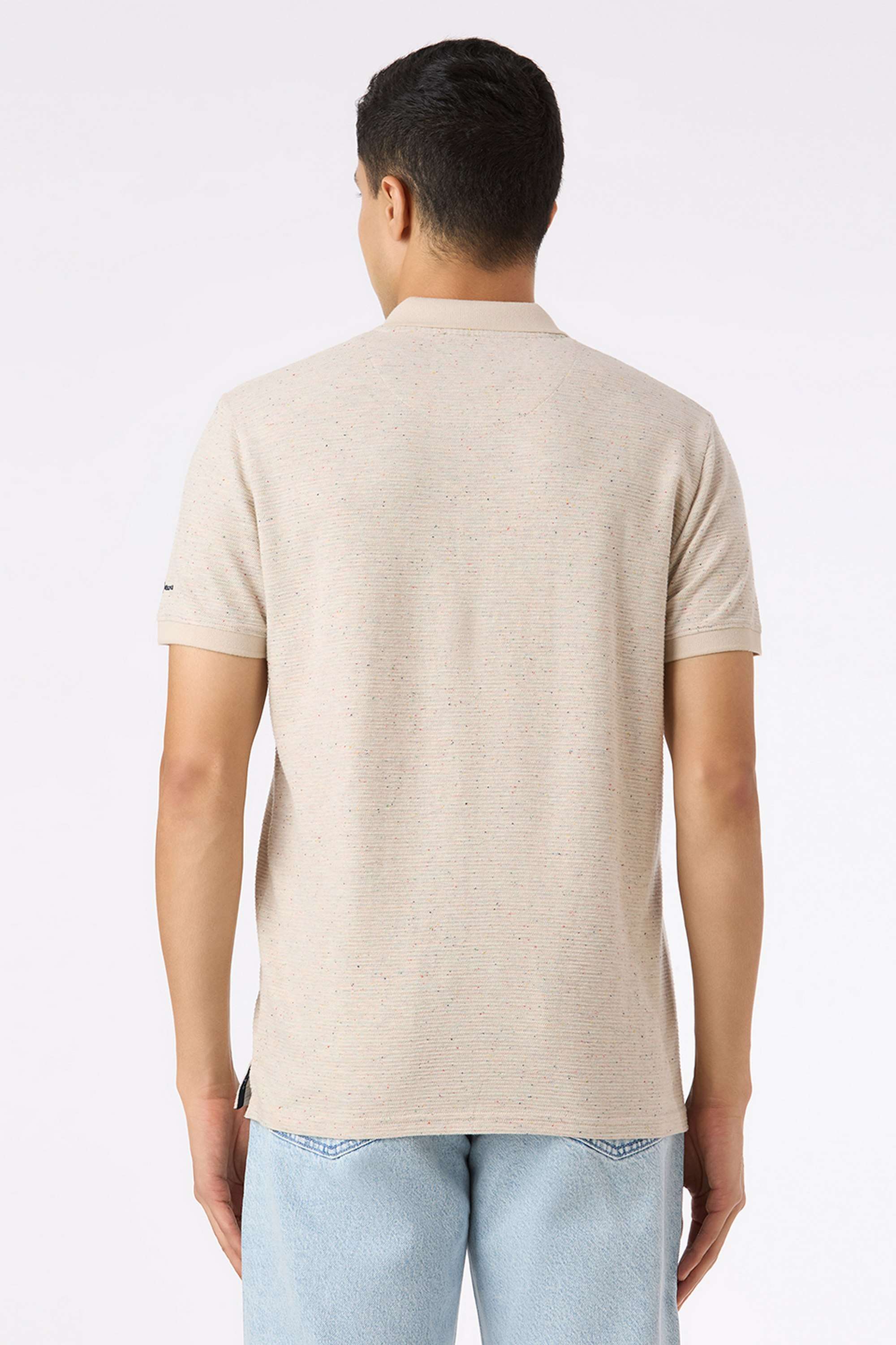 Textured-Cotton-Blend-Polo-Men-s-T-Shirt