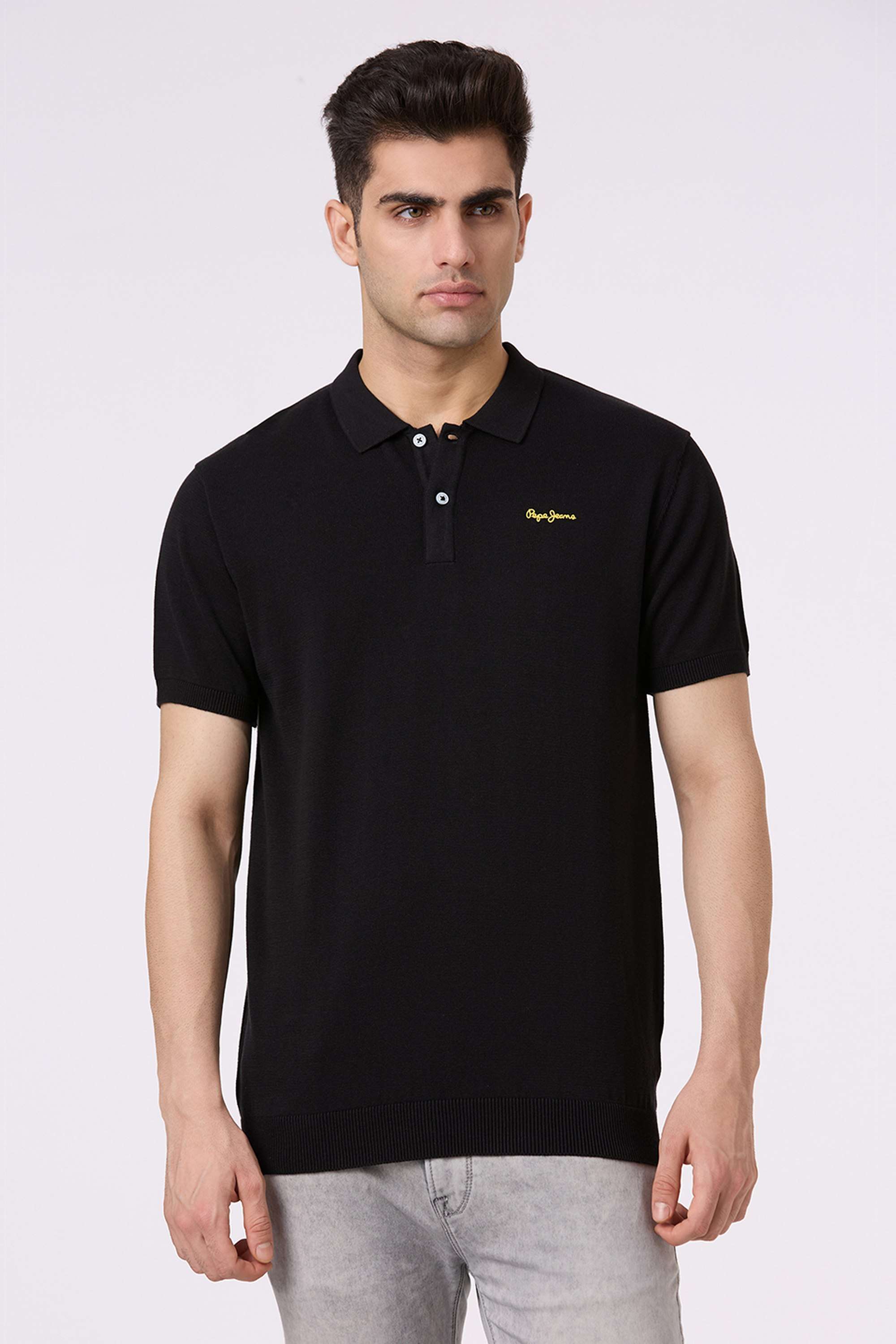 Graphic-Print-Cotton-Polo-Men-s-T-Shirt