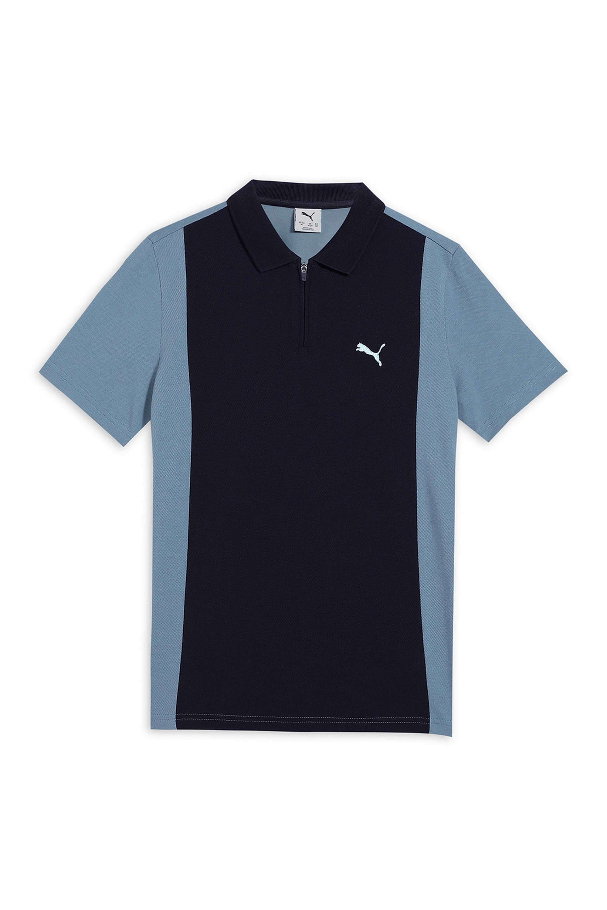 Color-Block-Cotton-Collared-Boy-s-T-Shirt