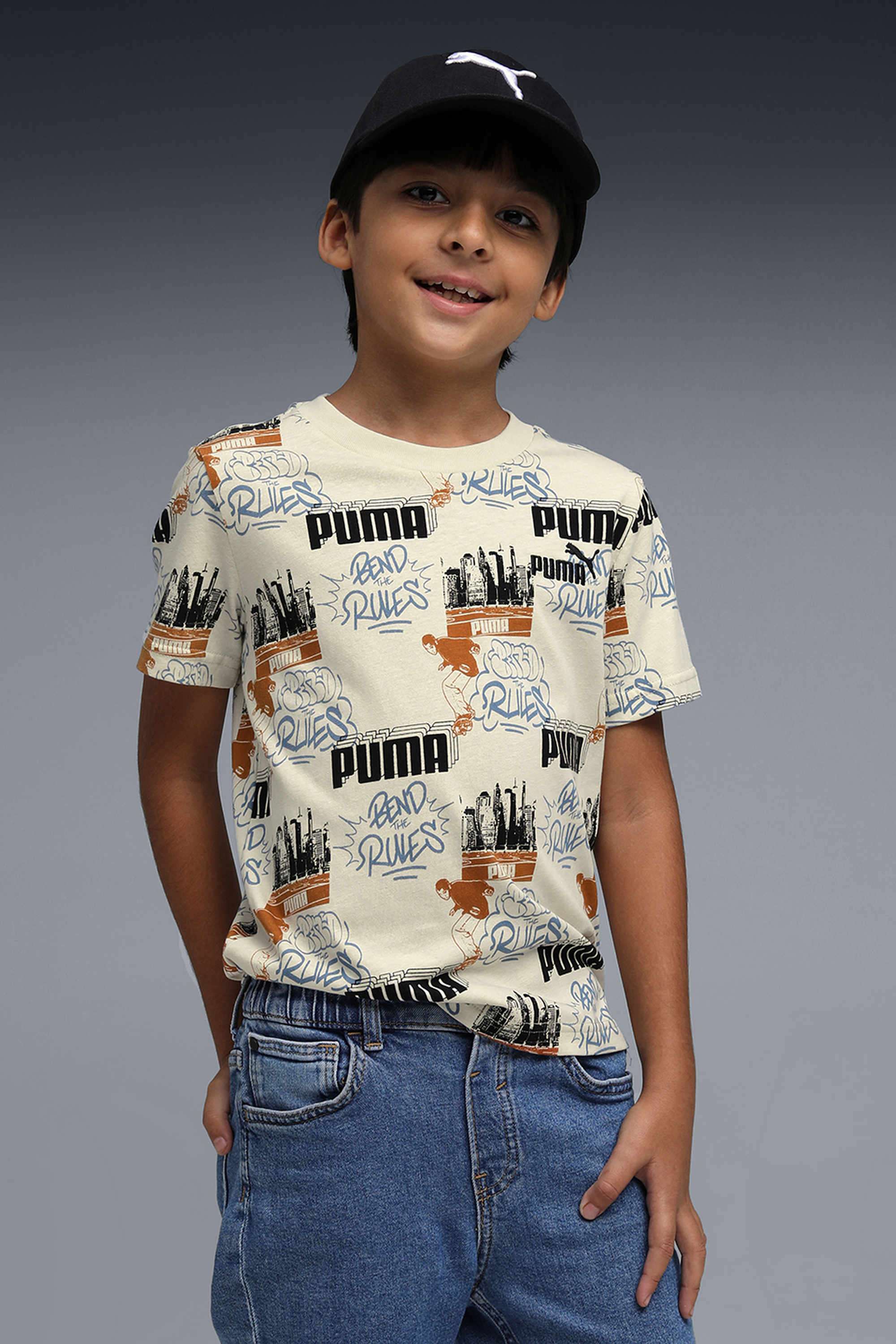 Printed-Cotton-Round-Neck-Boys-T-Shirt