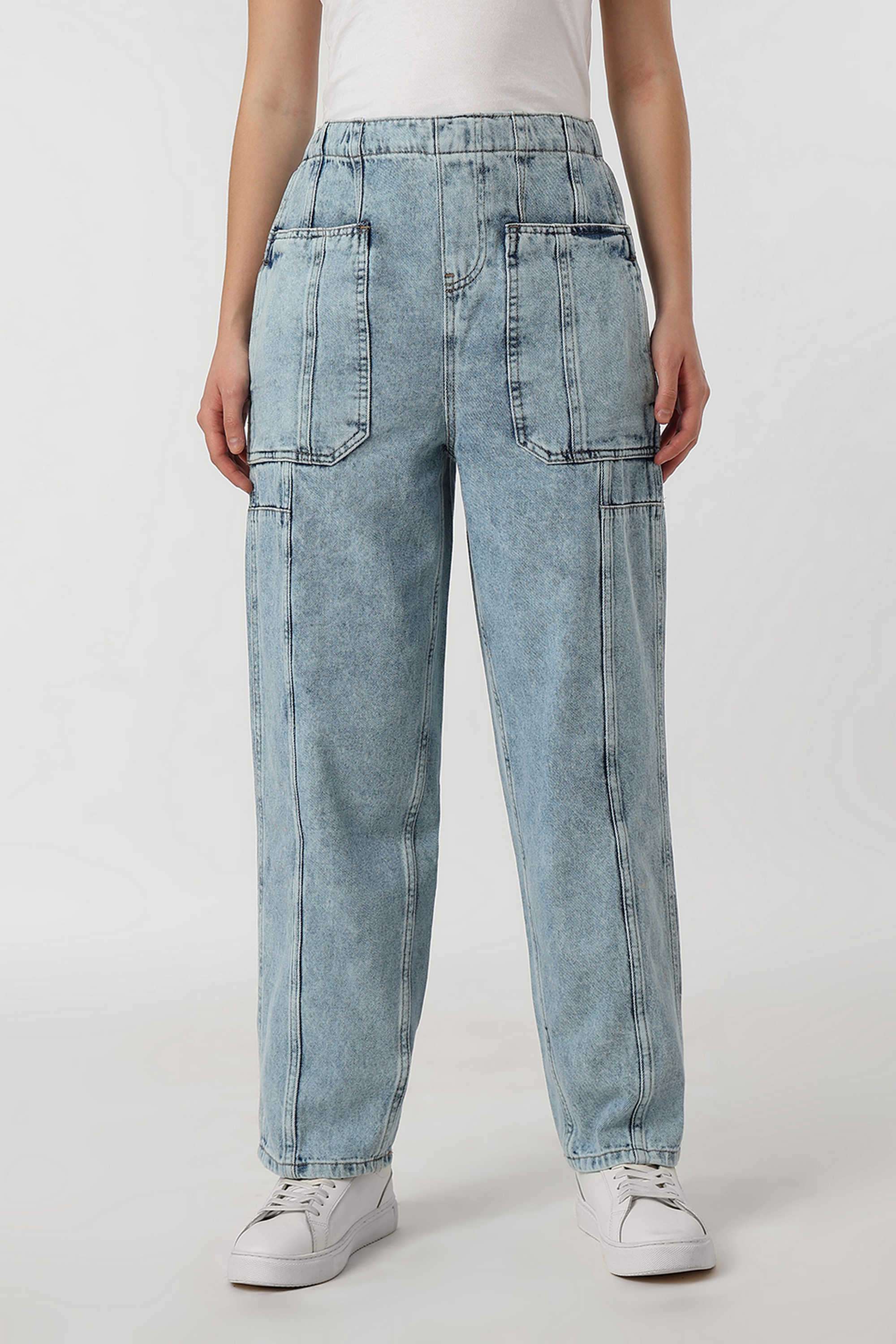 High-Rise-Blended-Fabric-Relaxed-Fit-Women-s-Jeans